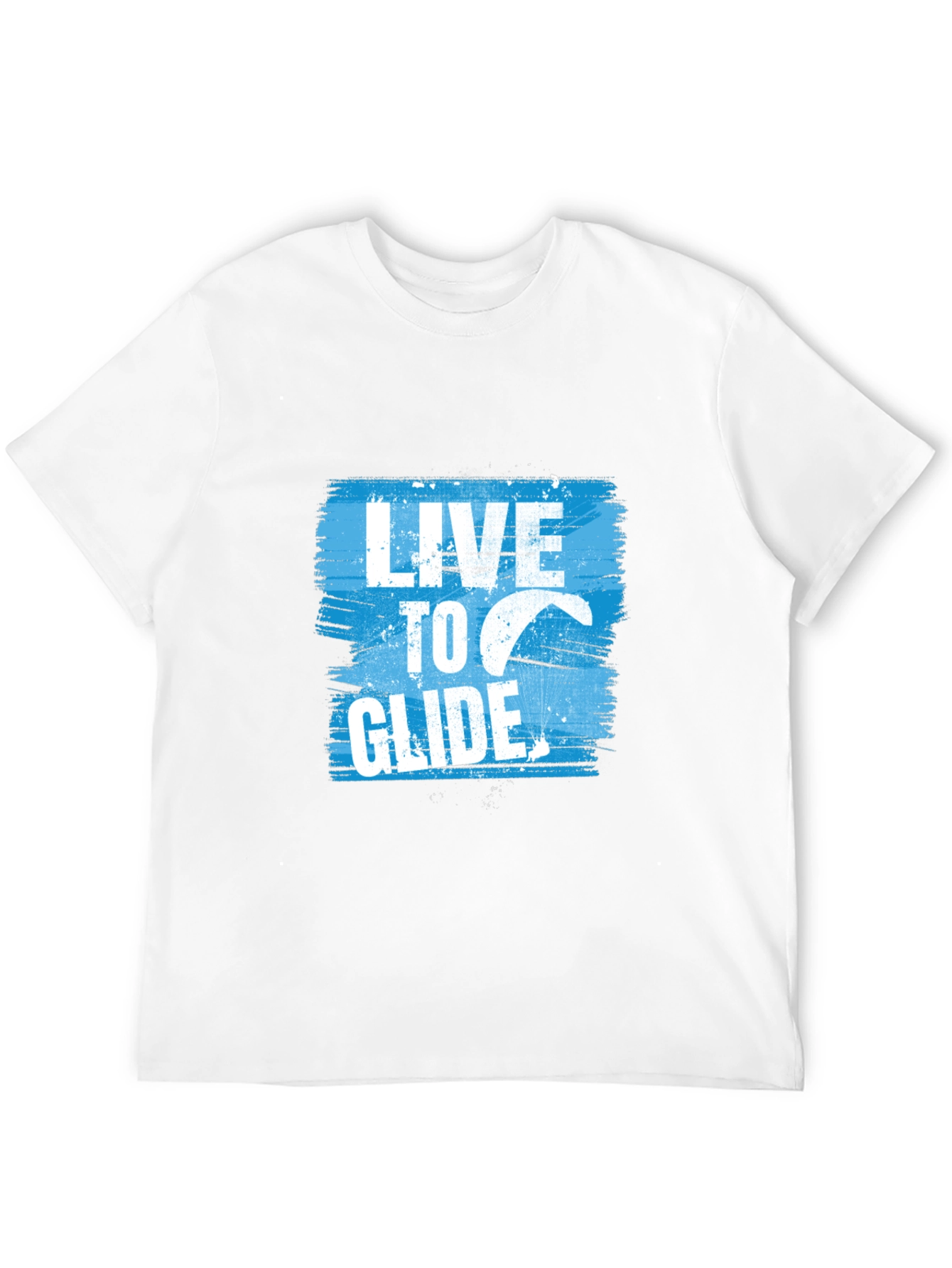 Live to Glide Black Graphic Tee - Kitesurfing Apparel