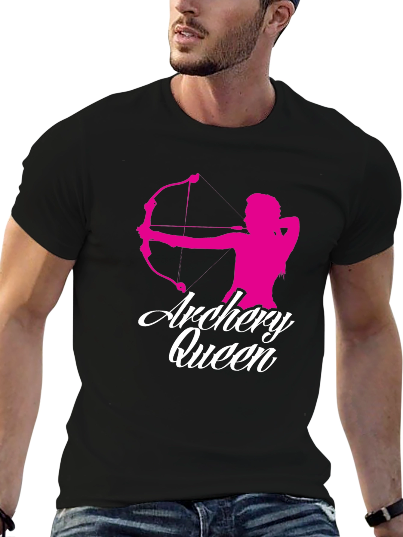 Archery Queen Graphic Tee - Black
