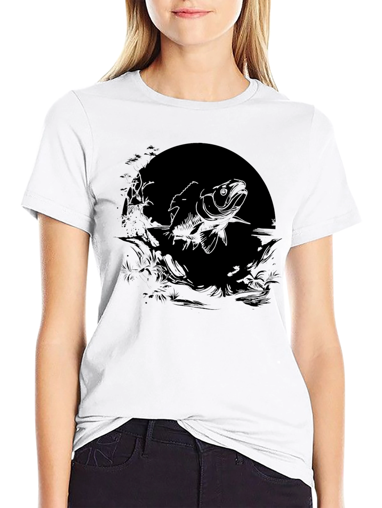 Black Fish Graphic Tee - Anglers Style