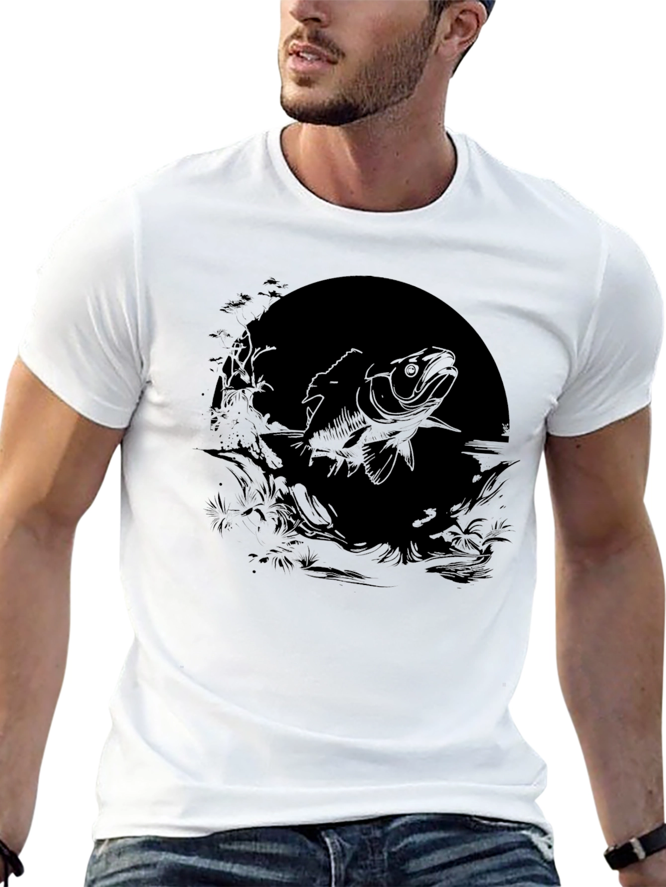 Black Fish Graphic Tee - Anglers Style