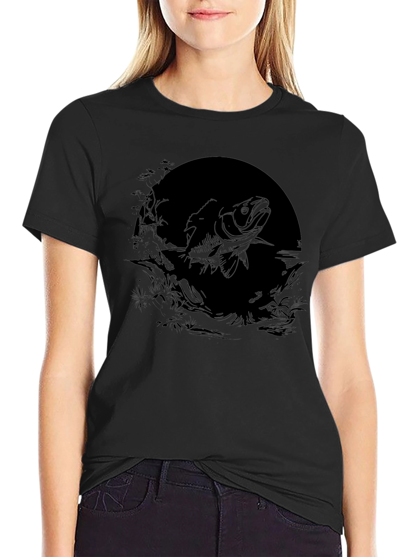 Black Fish Graphic Tee - Anglers Style