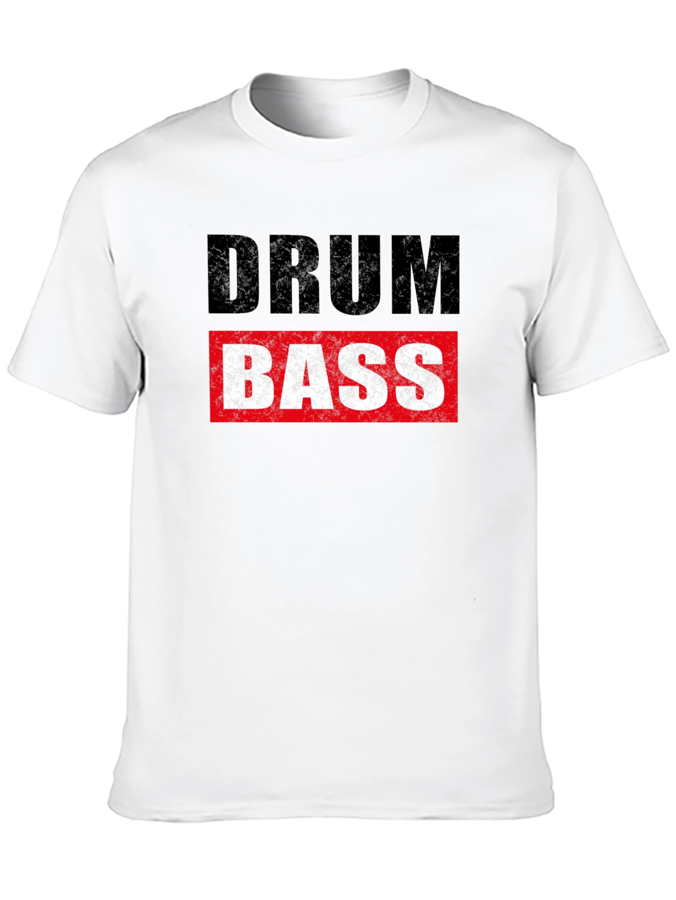 Drum & Bass Graphic Tee - Black Cotton Blend