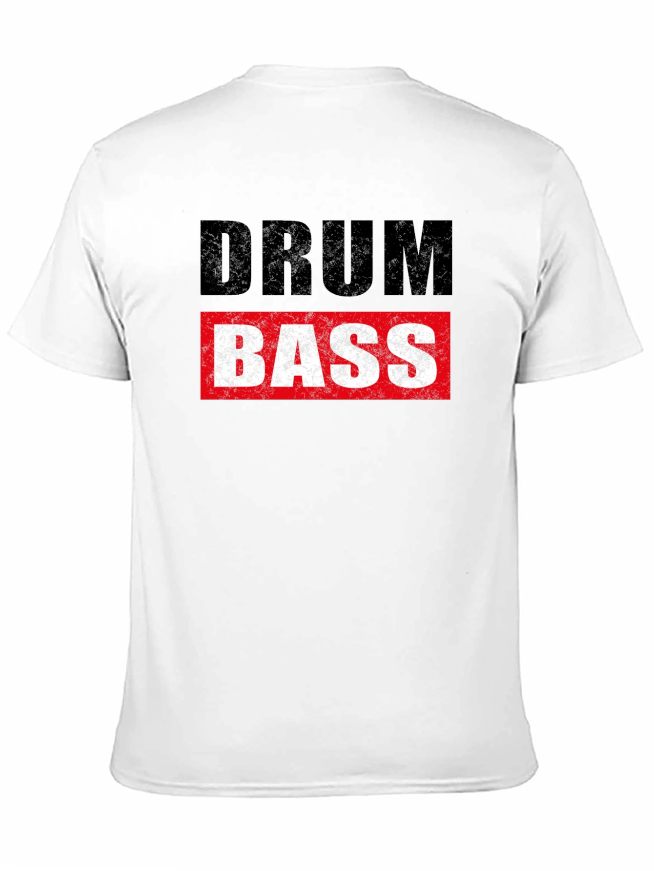 Drum & Bass Graphic Tee - Black Cotton Blend