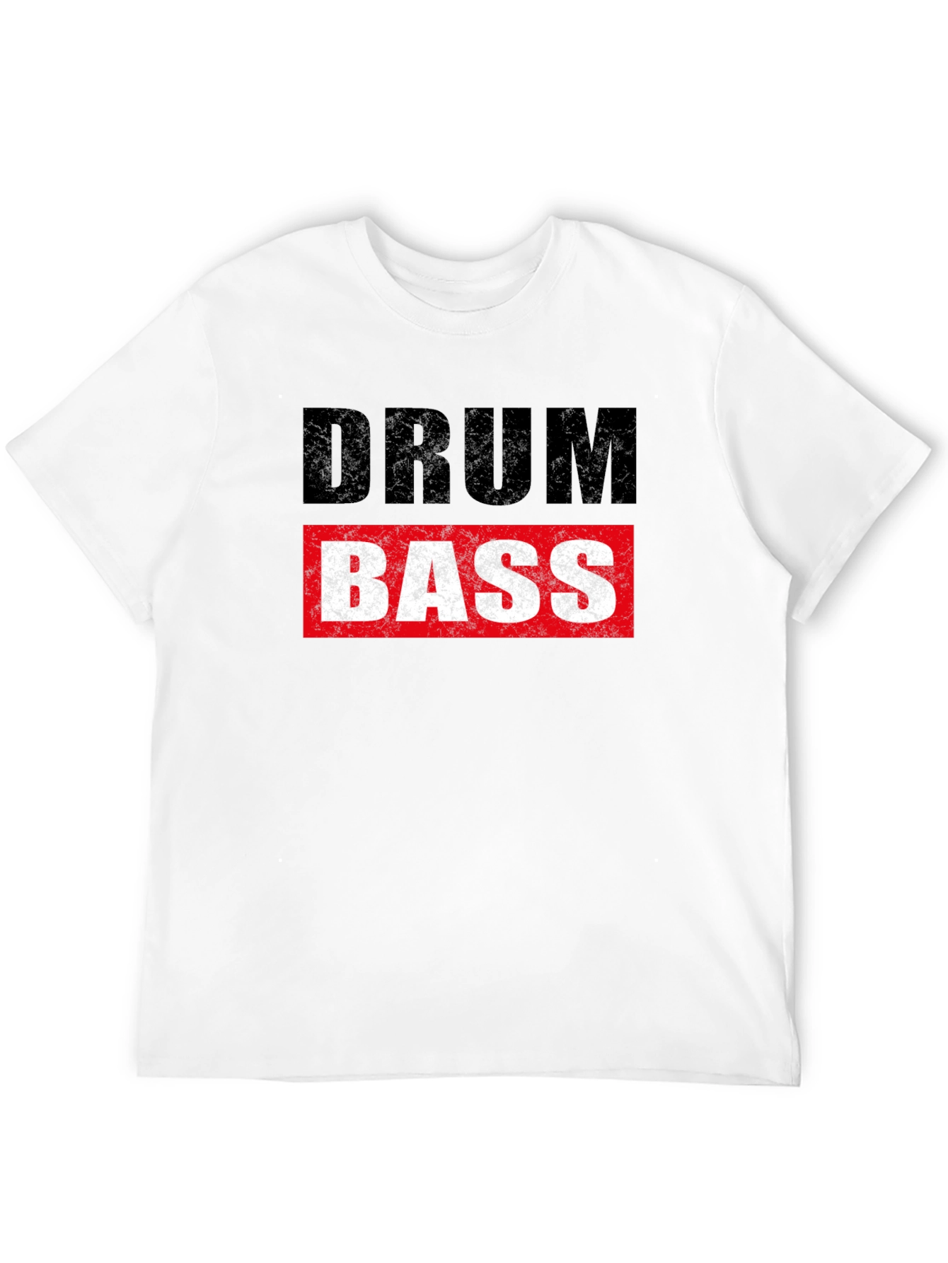 Drum & Bass Graphic Tee - Black Cotton Blend