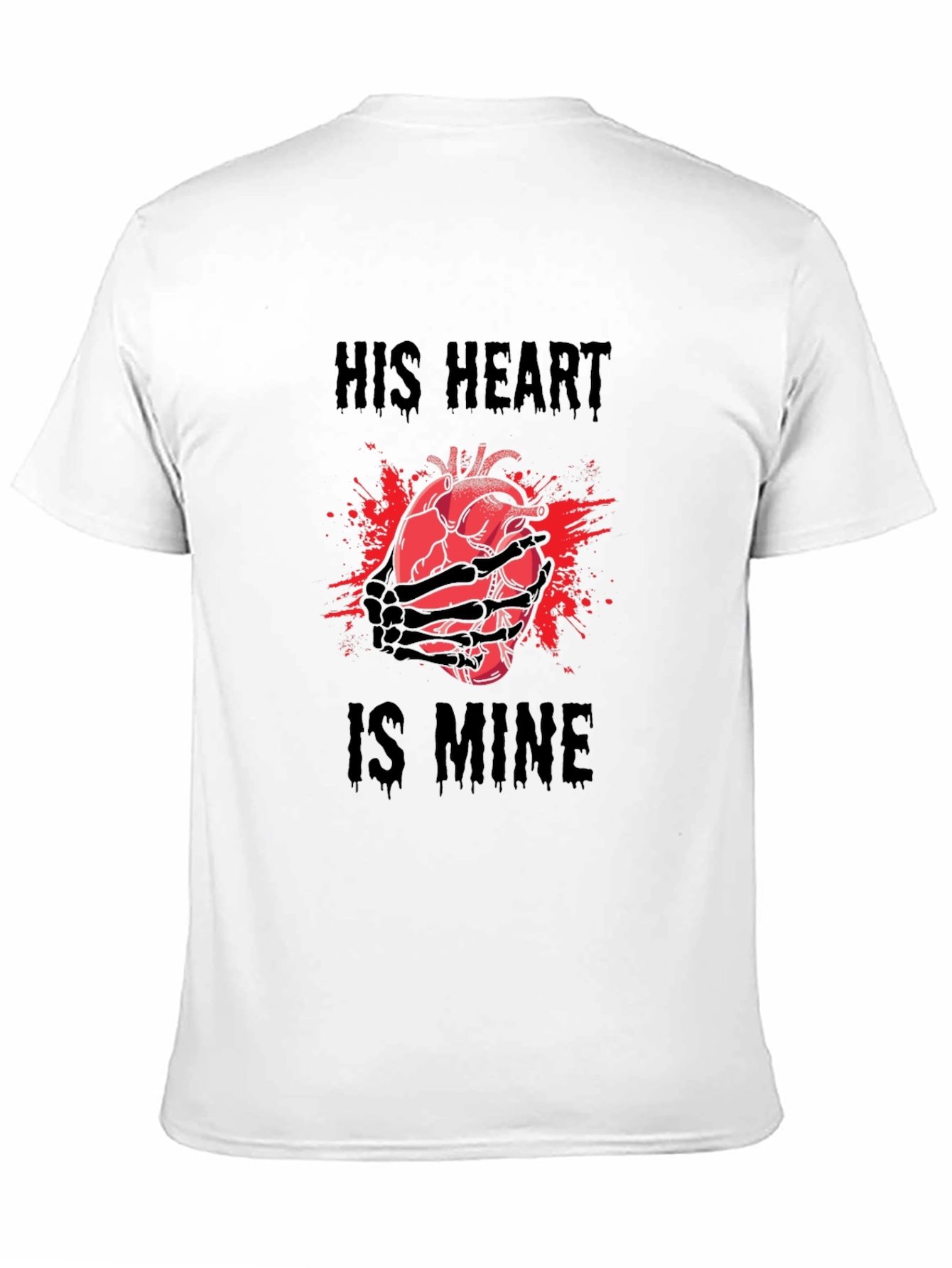 His Heart is Mine Graphic Tee - Black