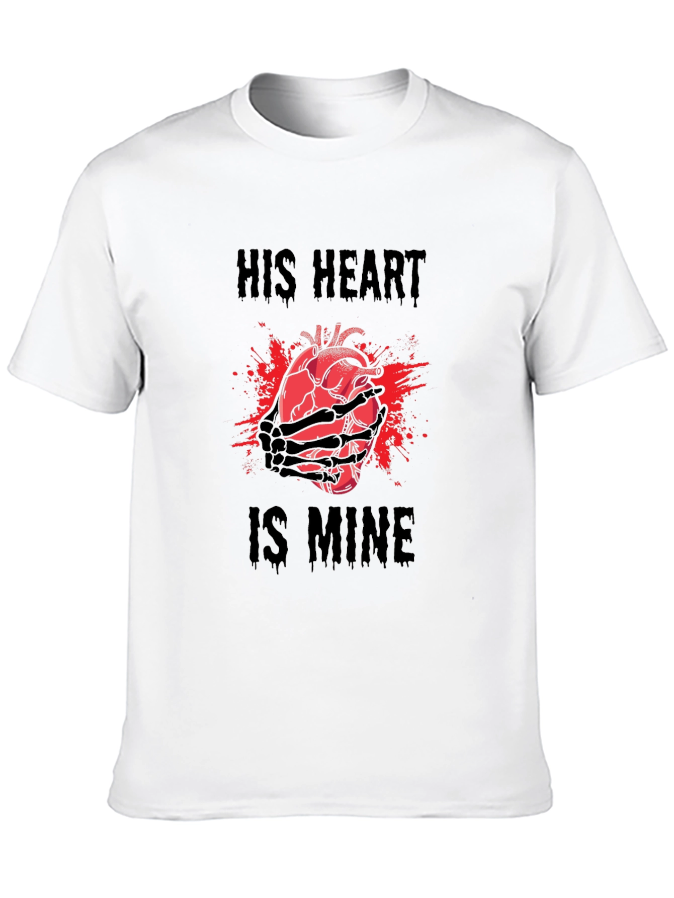 His Heart is Mine Graphic Tee - Black