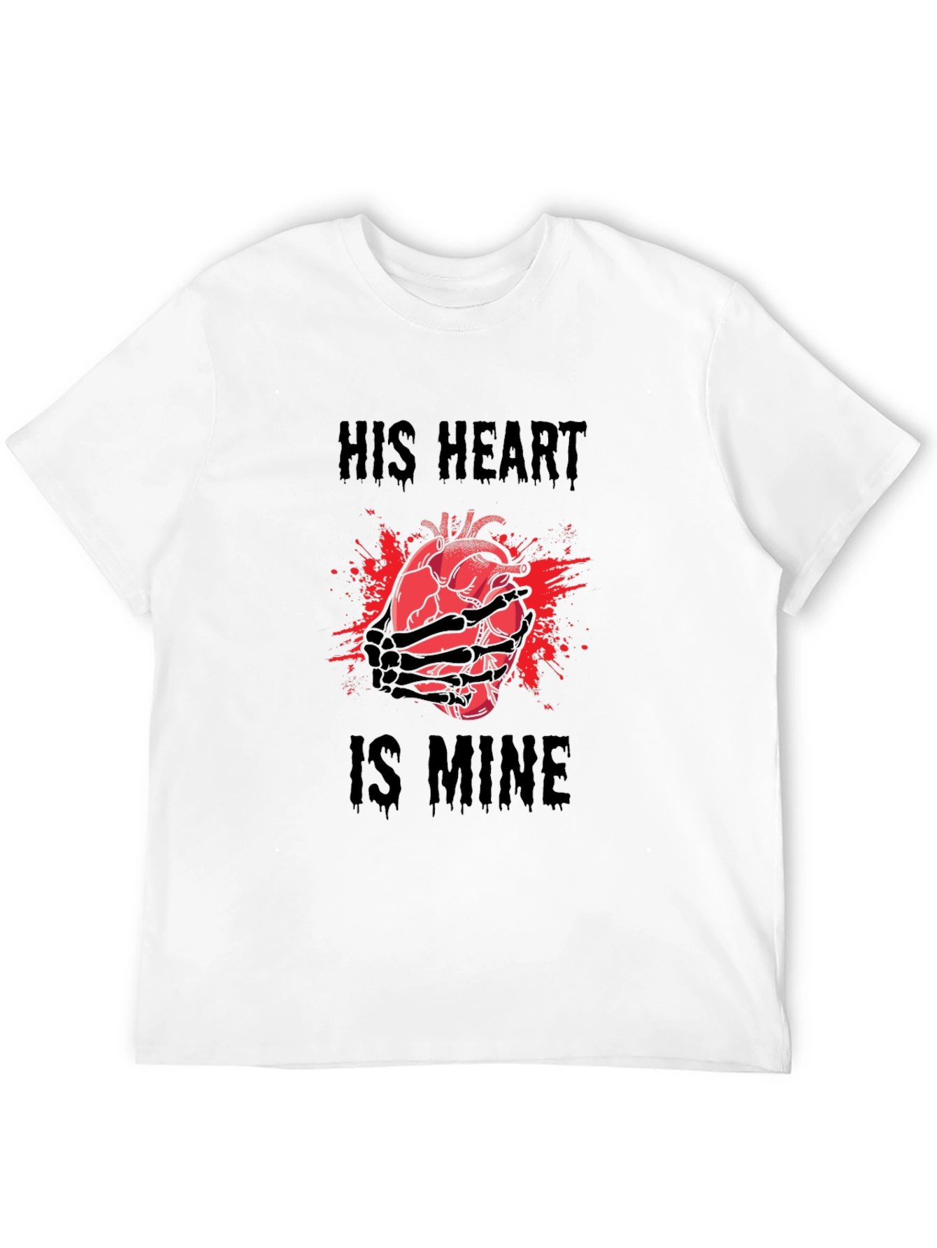 His Heart is Mine Graphic Tee - Black