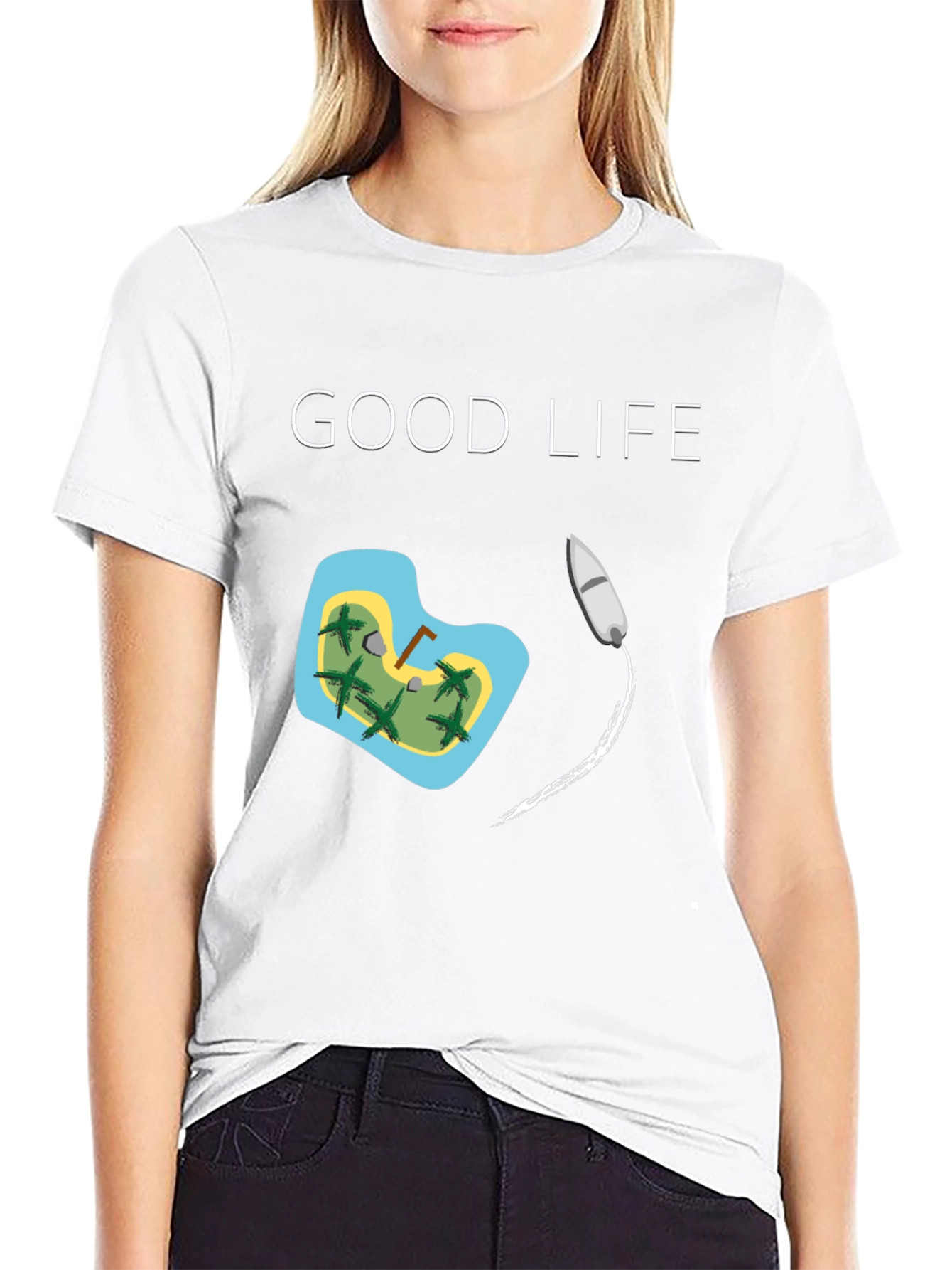 Good Life Island T-Shirt - Tropical Vacation Tee