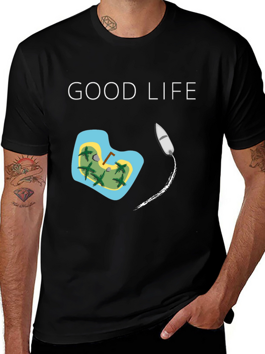Good Life Island T-Shirt - Tropical Vacation Tee