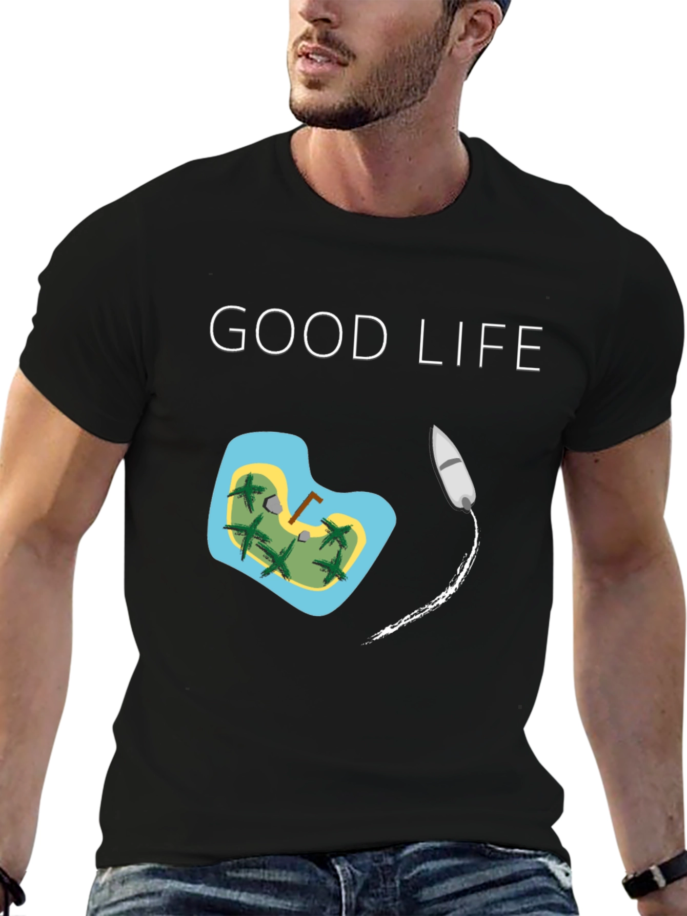 Good Life Island T-Shirt - Tropical Vacation Tee