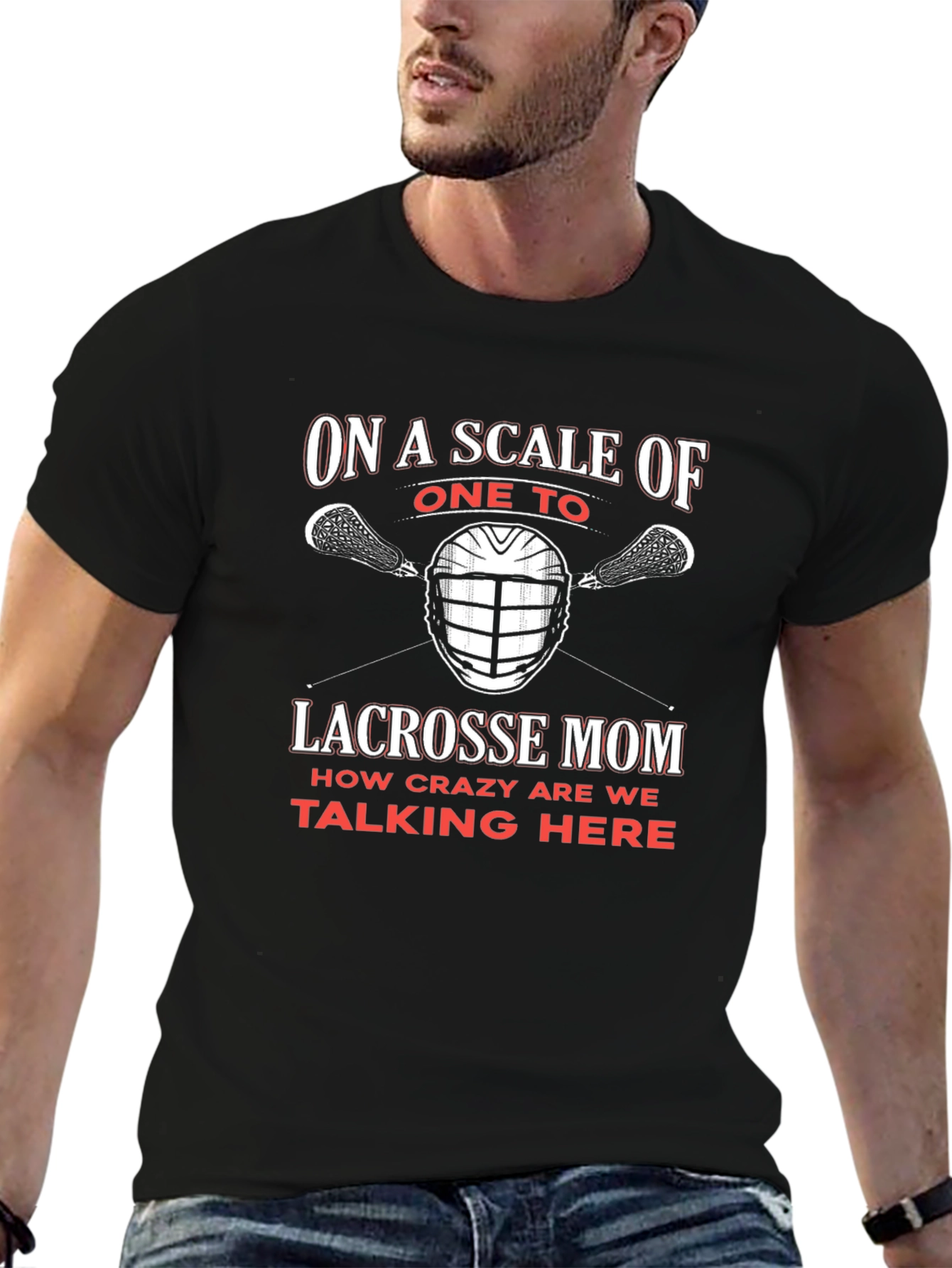 Lacrosse Mom Crazy Scale T-Shirt