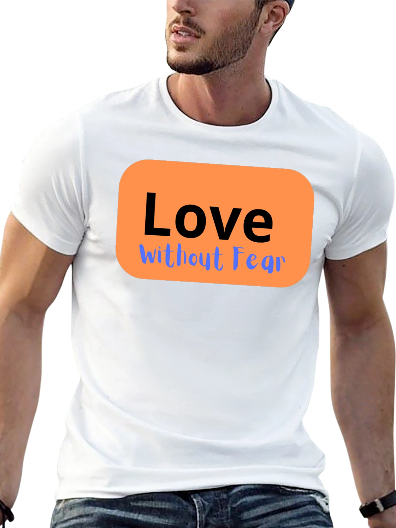 Love Without Fear Graphic T-Shirt - Black
