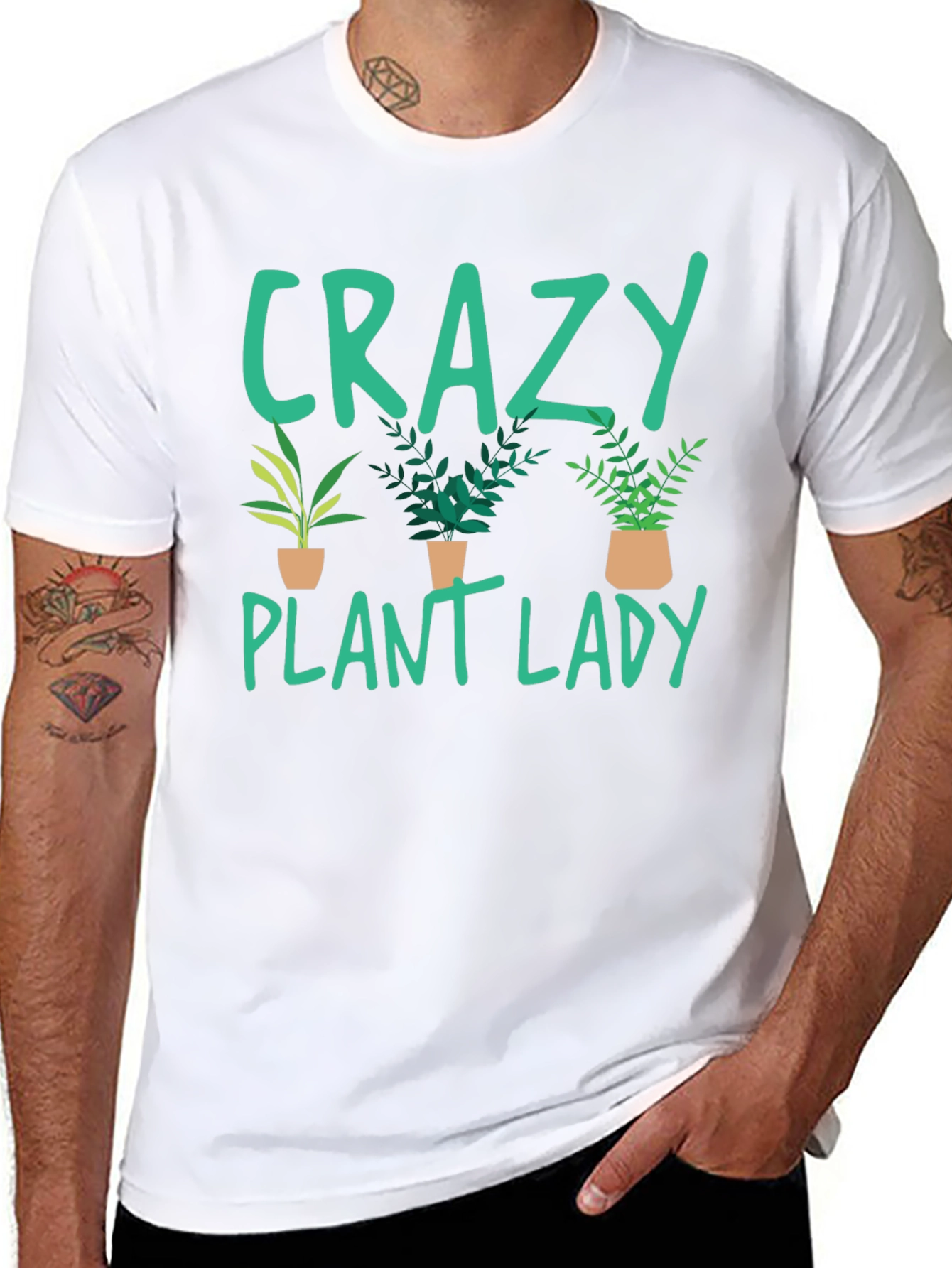 Crazy Plant Lady T-Shirt - Plant Lover Gift