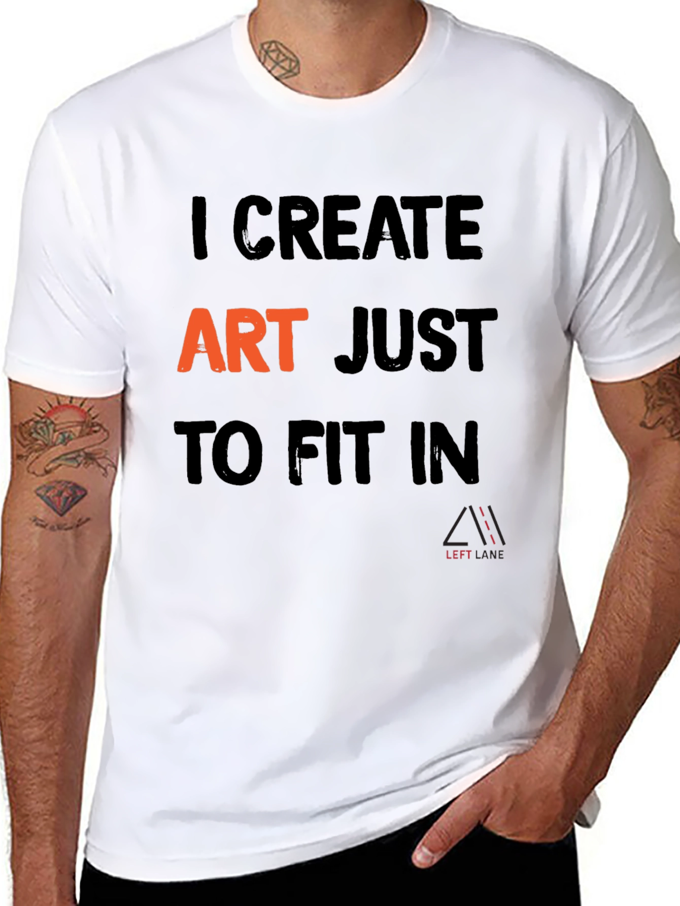 I Create Art T-Shirt - Black Graphic Tee