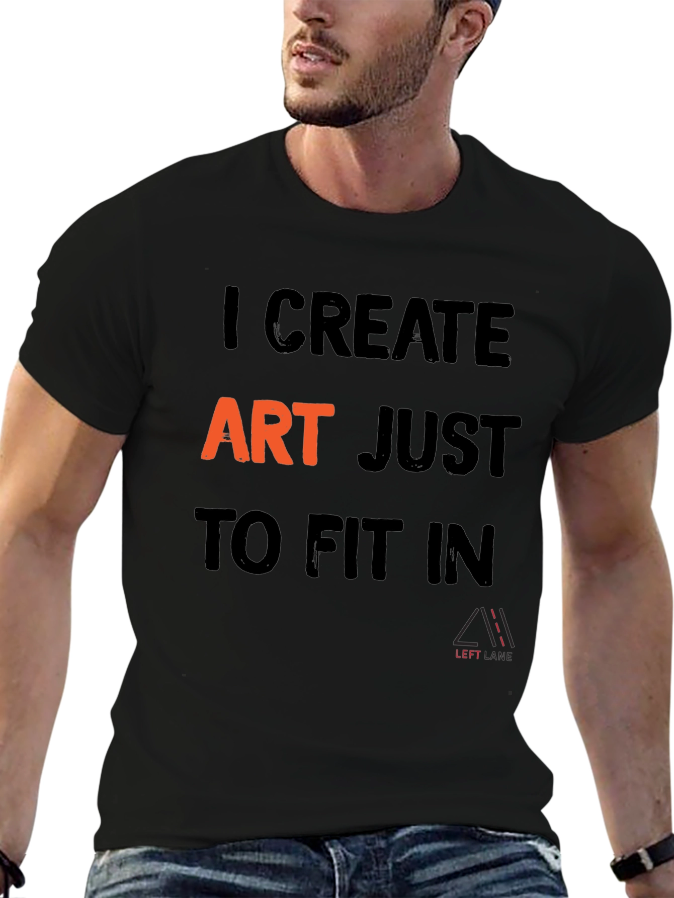 I Create Art T-Shirt - Black Graphic Tee