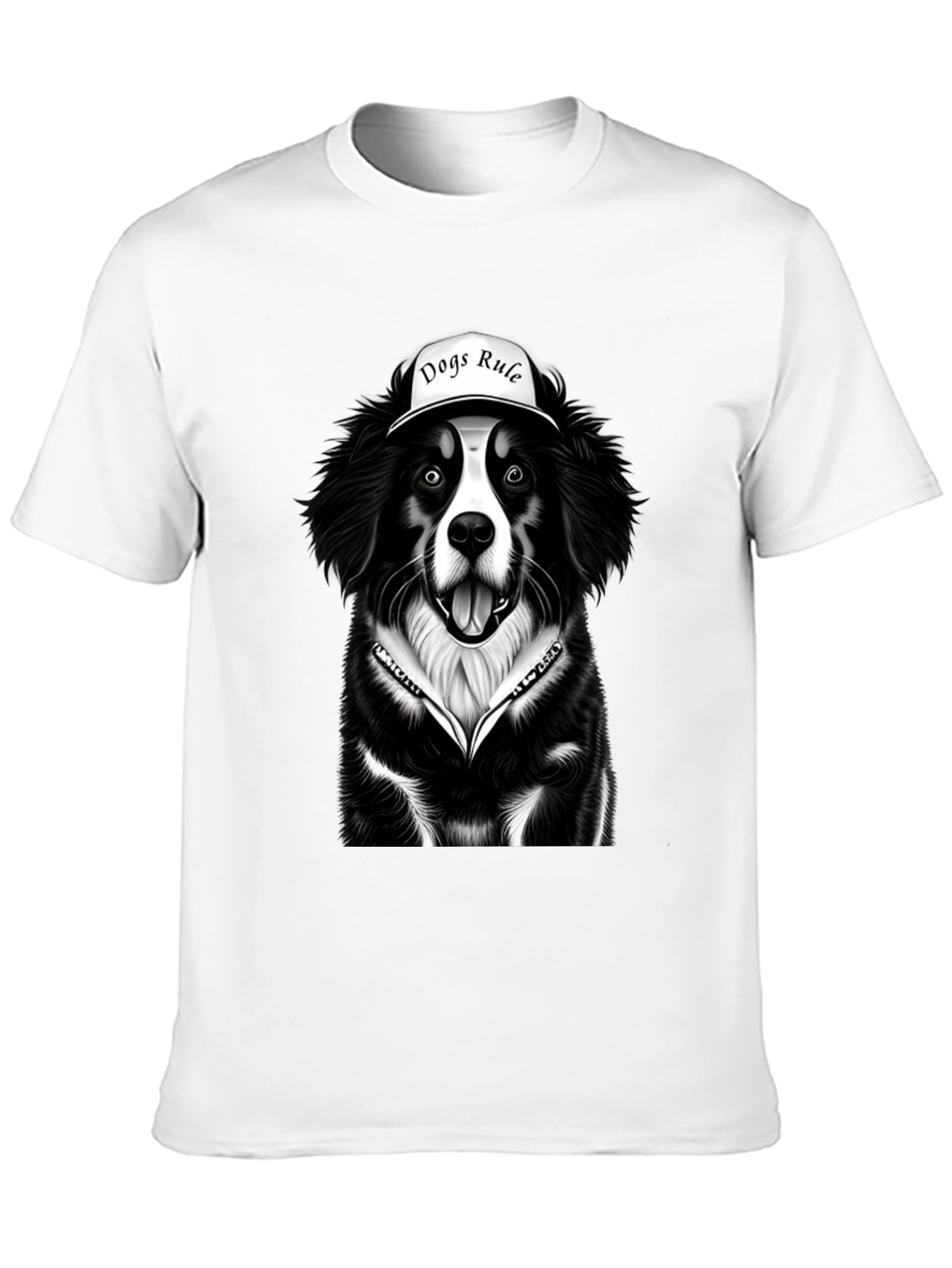 Dogs Rule Graphic Tee - Black Dog Lover T-Shirt