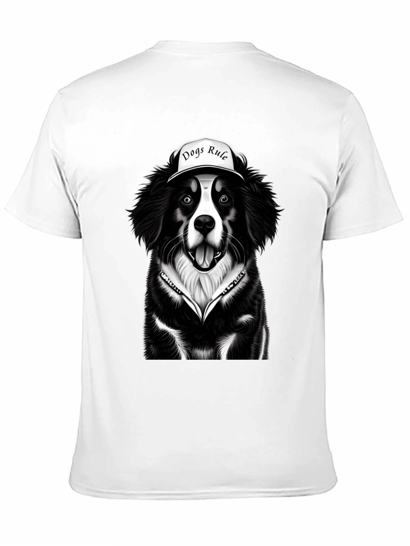 Dogs Rule Graphic Tee - Black Dog Lover T-Shirt