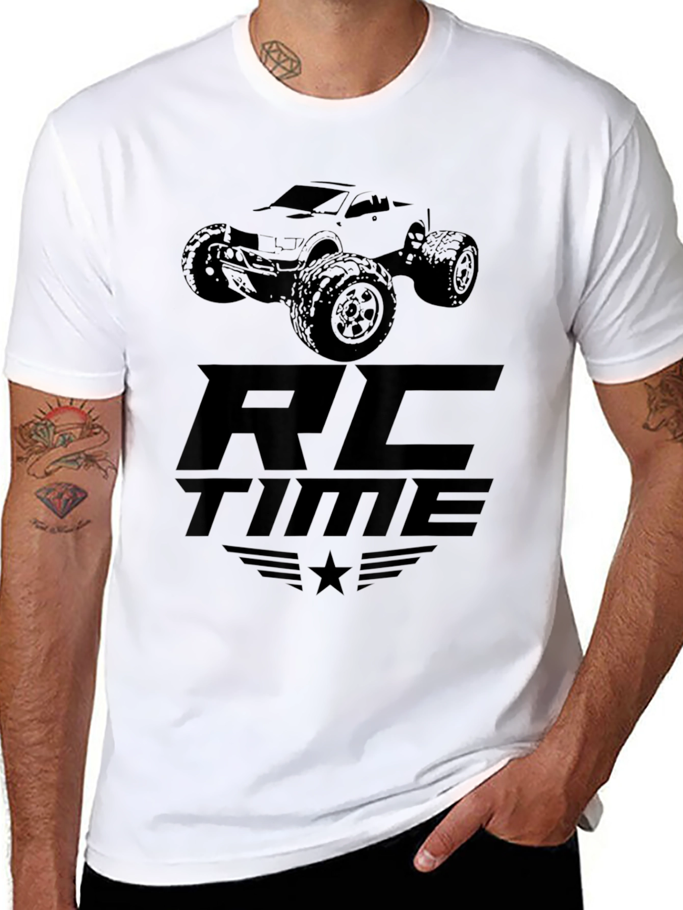 RC Time Black Graphic Tee