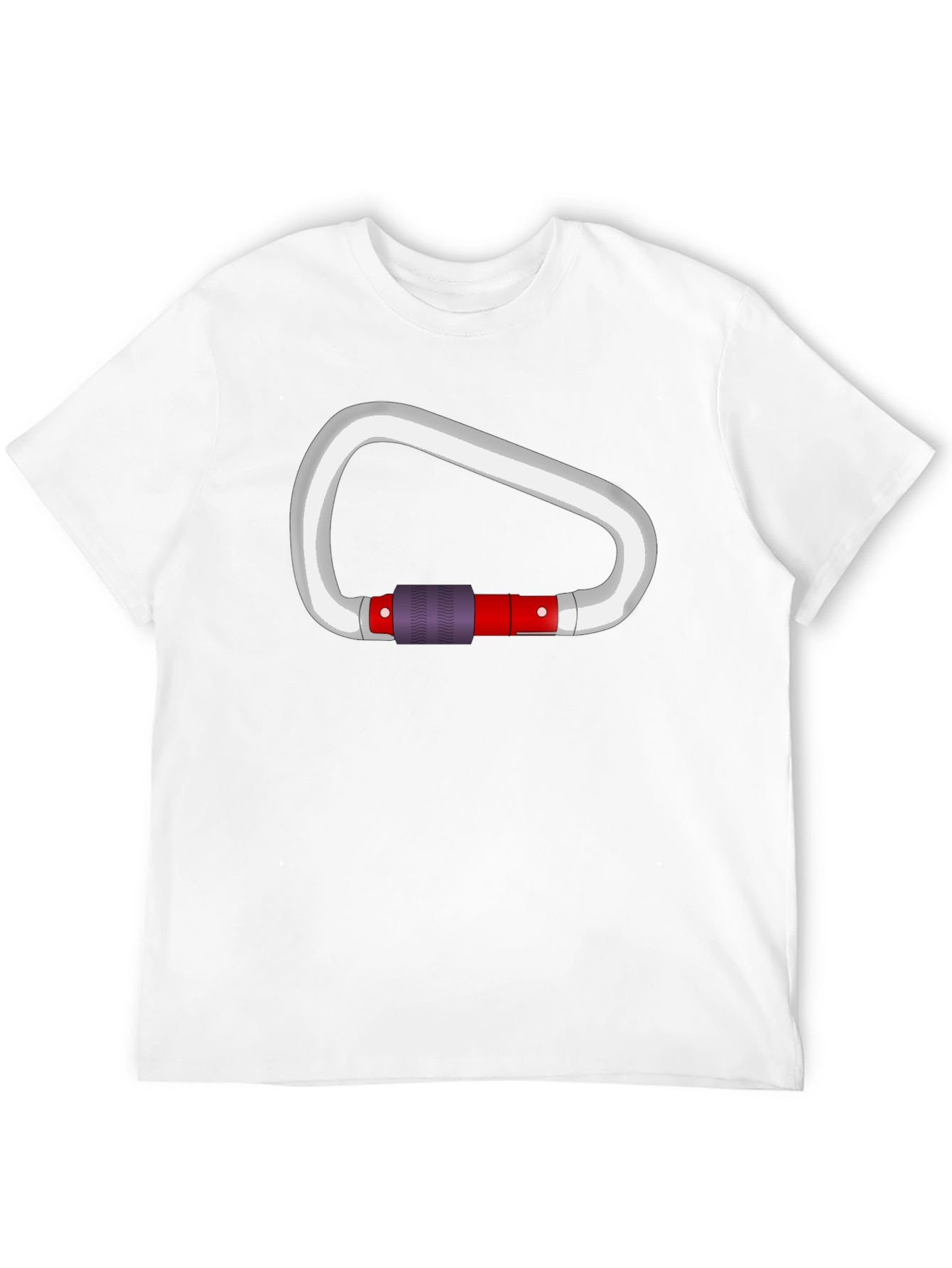 Climbing Carabiner Graphic Black T-Shirt