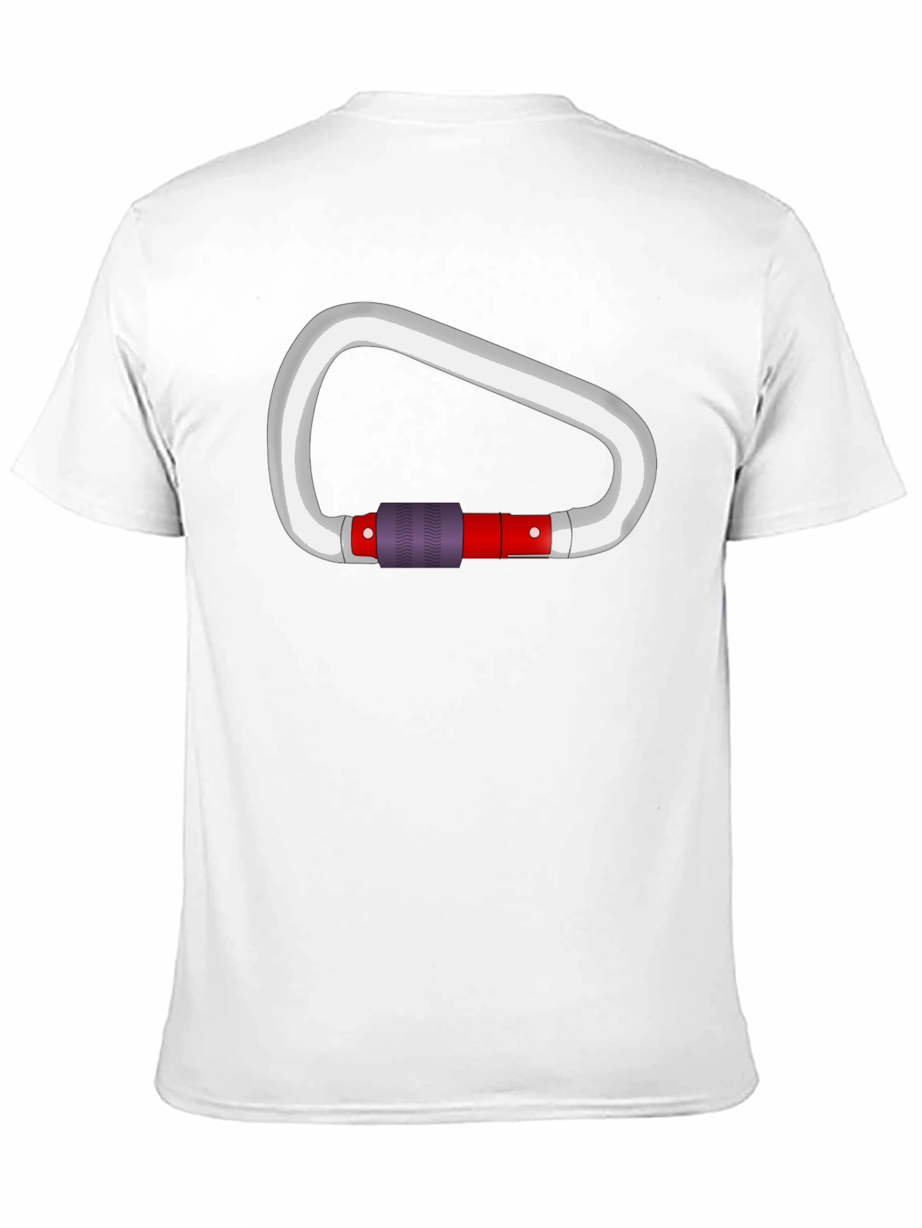 Climbing Carabiner Graphic Black T-Shirt