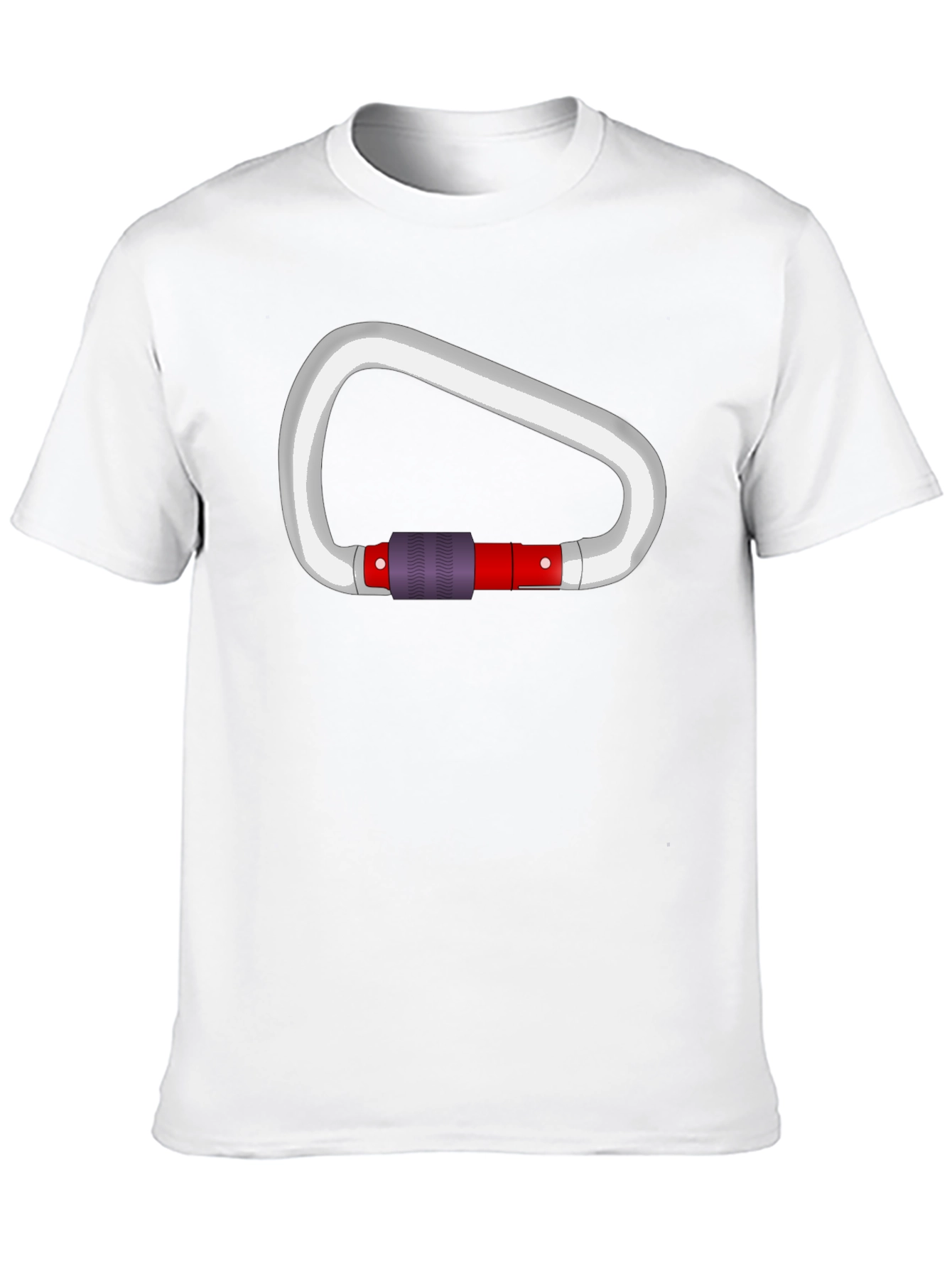 Climbing Carabiner Graphic Black T-Shirt