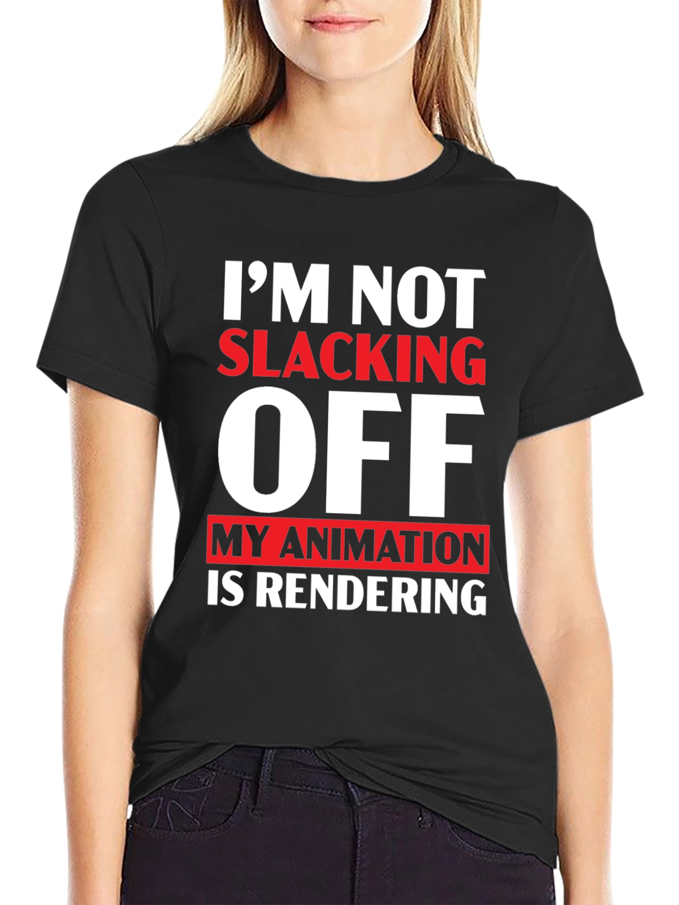 Im Not Slacking Off Animation T-Shirt