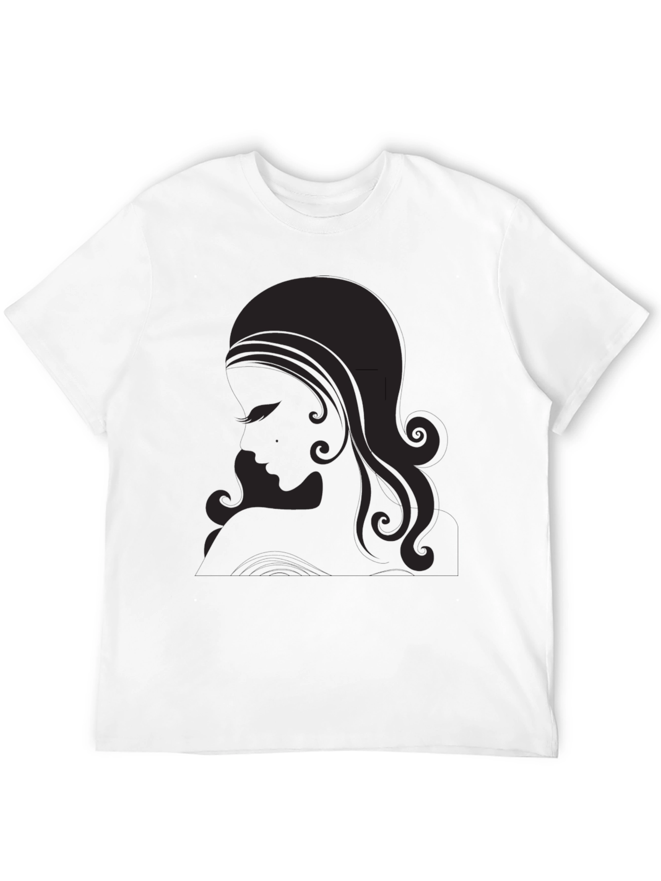 Silhouette Graphic Tee - Elegant Black Shirt