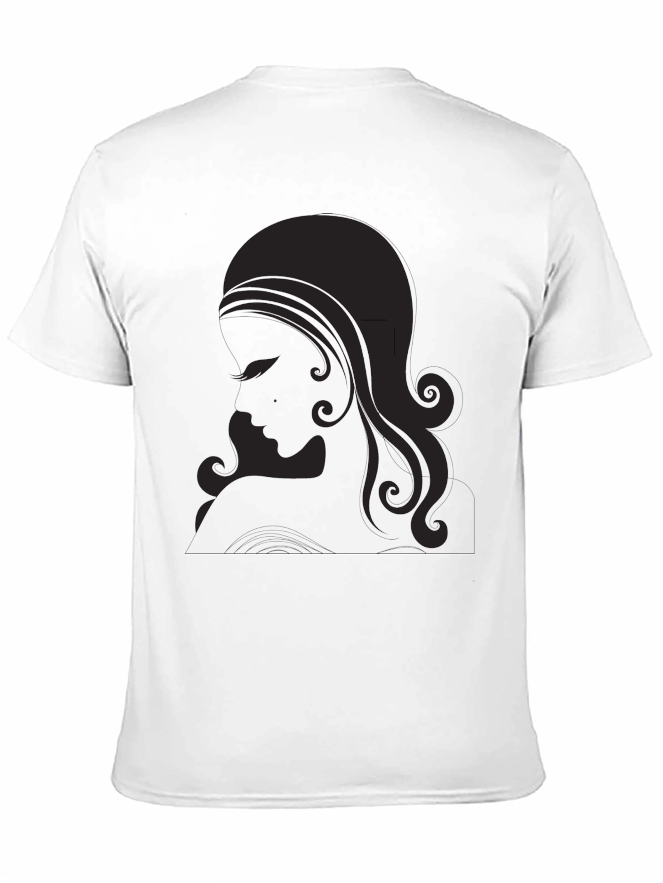 Silhouette Graphic Tee - Elegant Black Shirt