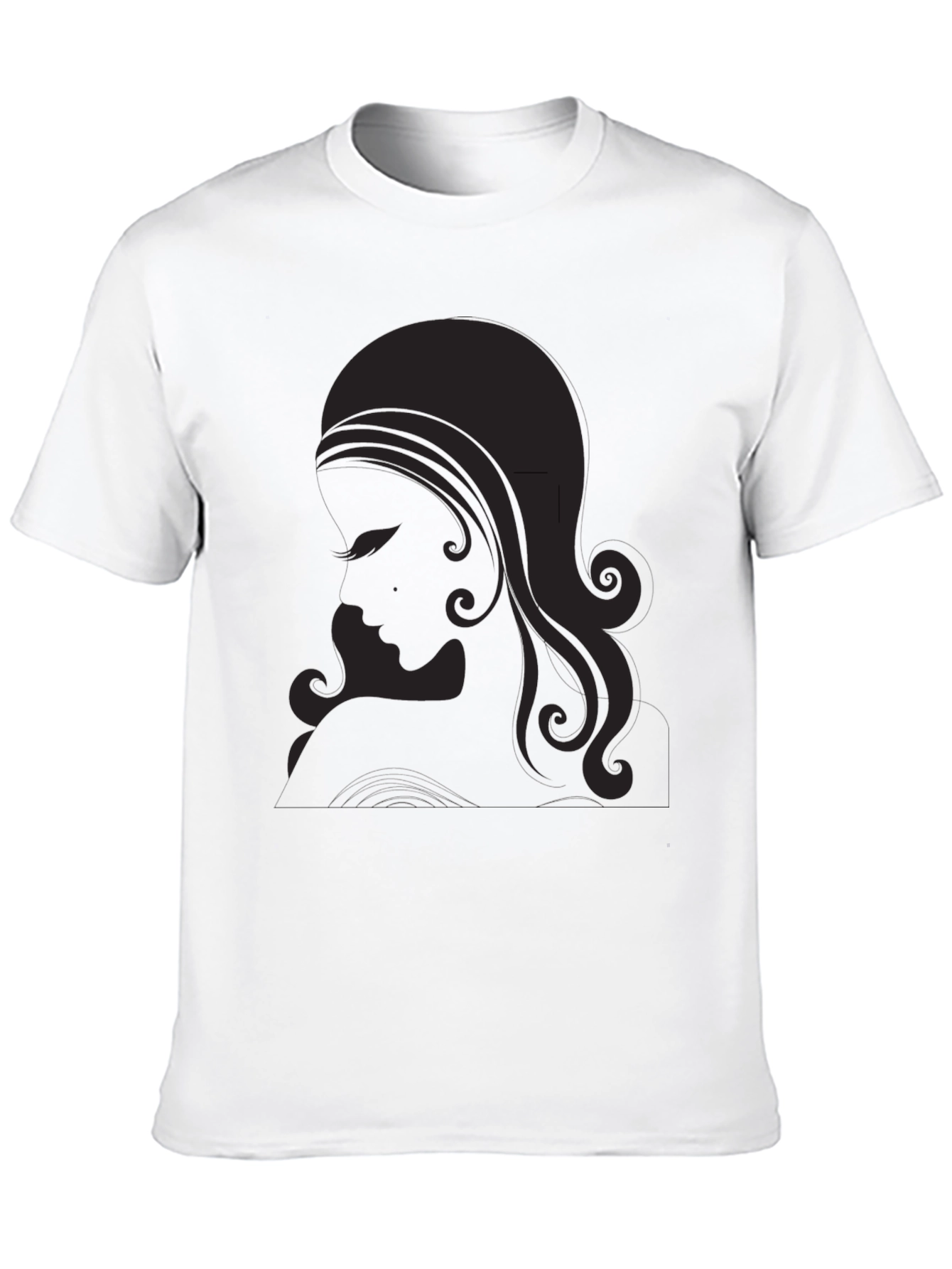Silhouette Graphic Tee - Elegant Black Shirt