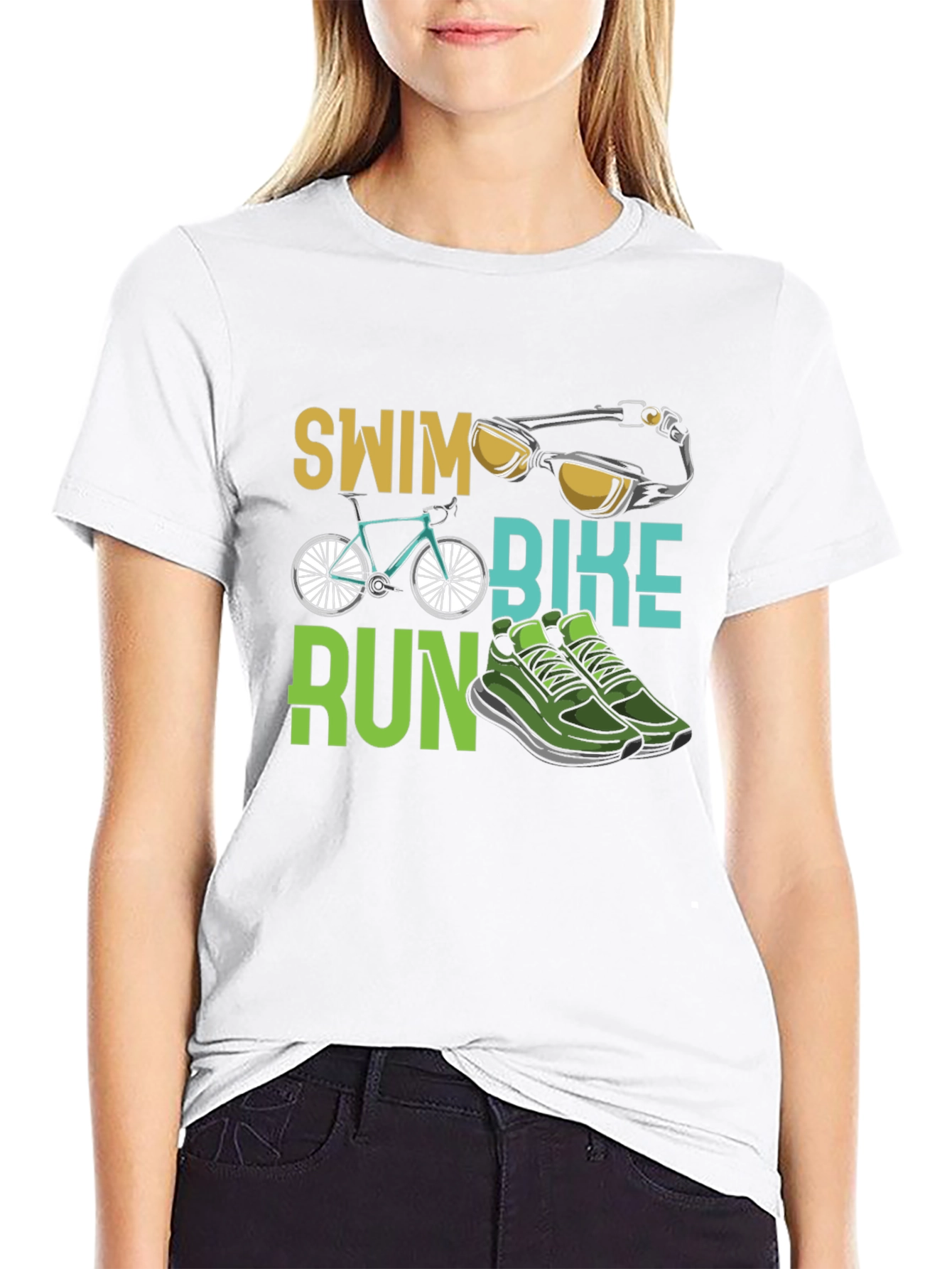 Triathlon Swim Bike Run T-Shirt