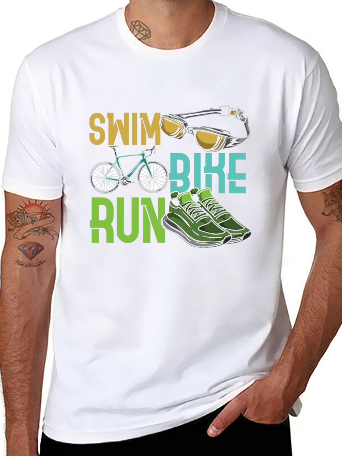 Triathlon Swim Bike Run T-Shirt
