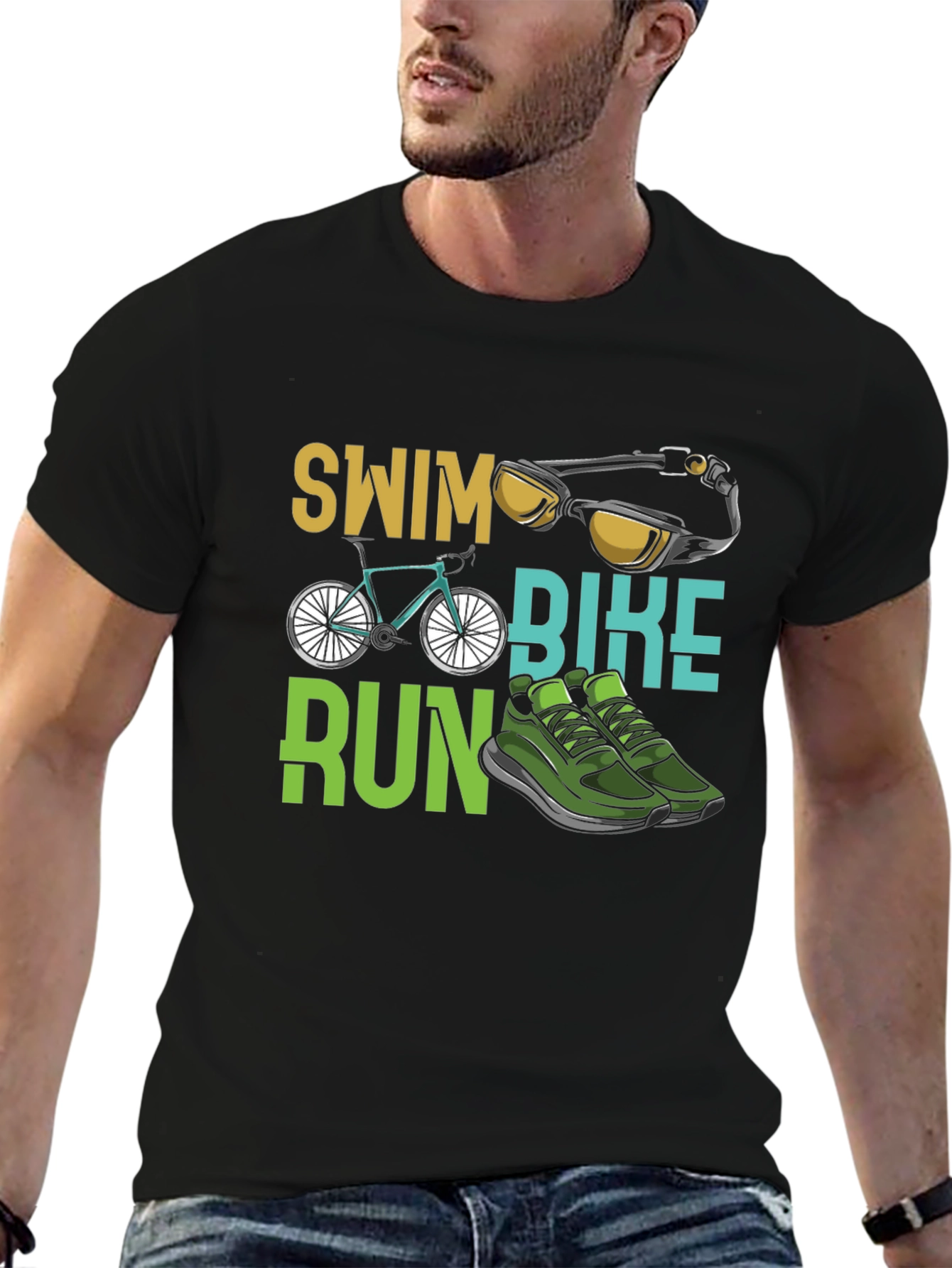 Triathlon Swim Bike Run T-Shirt
