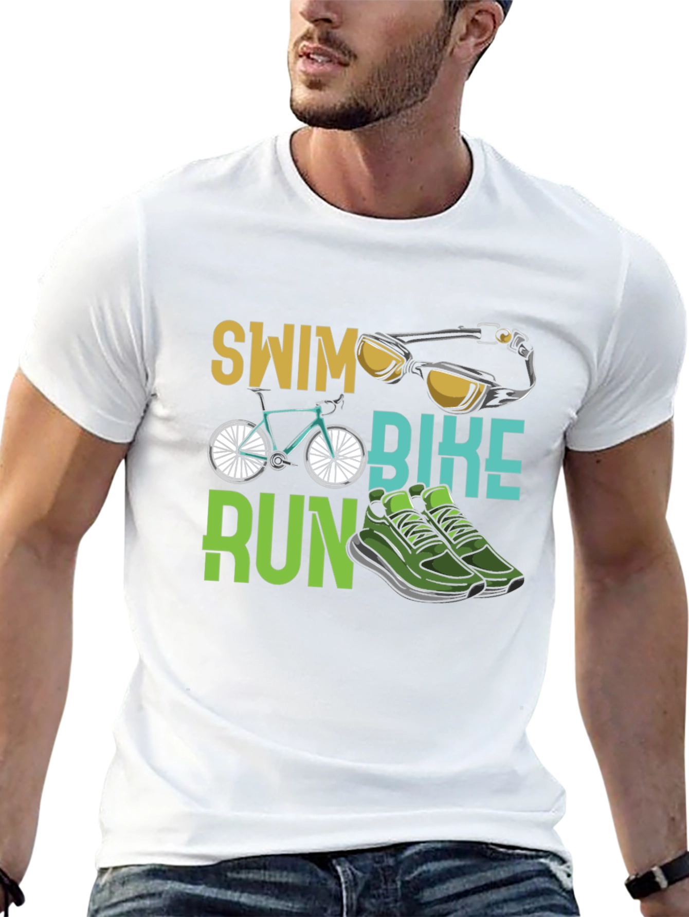 Triathlon Swim Bike Run T-Shirt