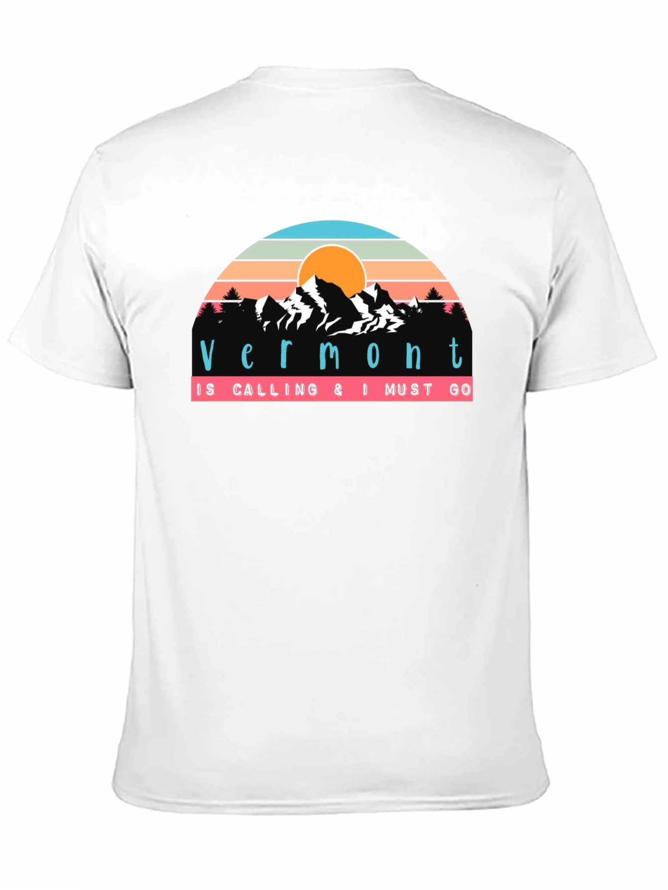 Vermont Calling T-Shirt - Retro Mountain Design