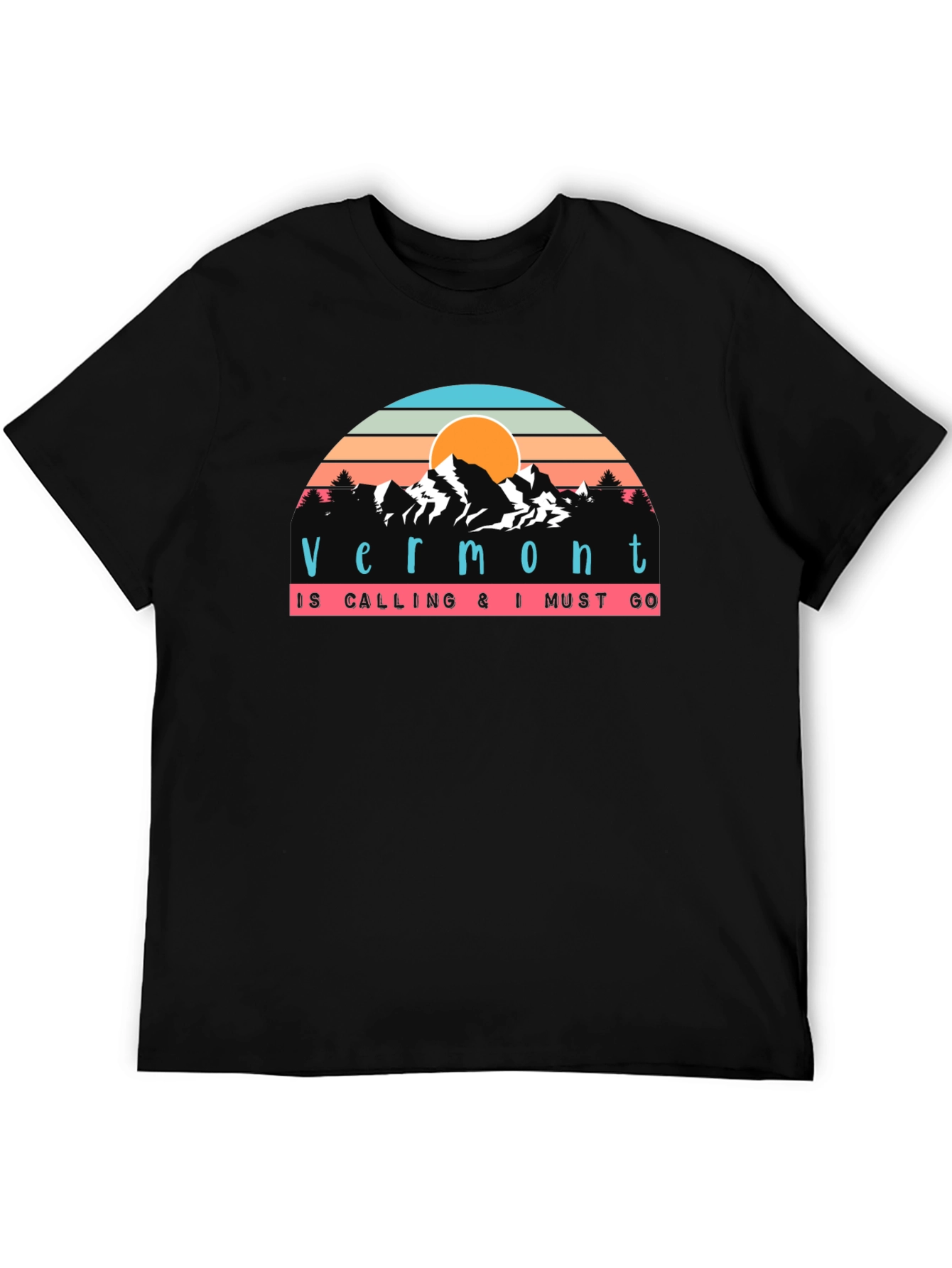 Vermont Calling T-Shirt - Retro Mountain Design