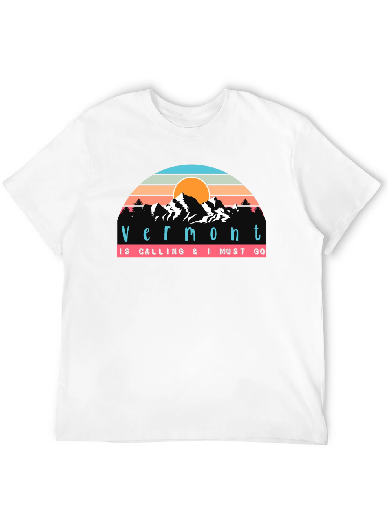 Vermont Calling T-Shirt - Retro Mountain Design