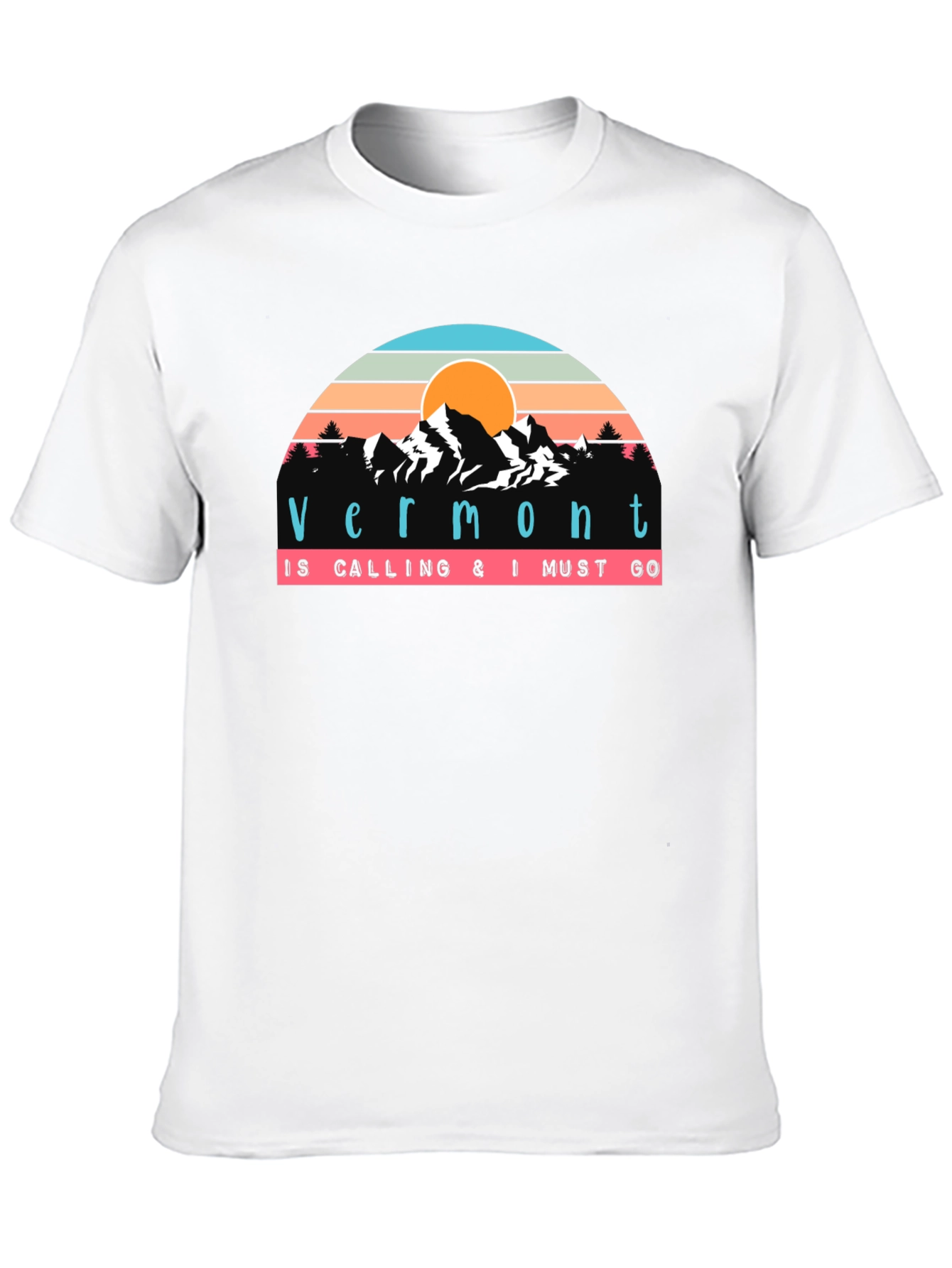 Vermont Calling T-Shirt - Retro Mountain Design