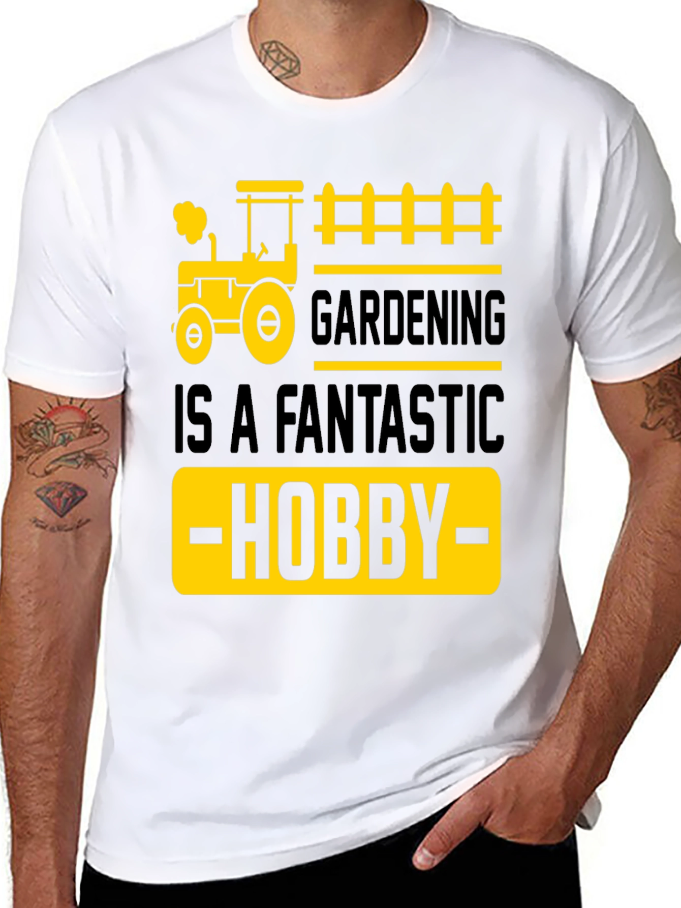 Gardening Hobby Black T-Shirt