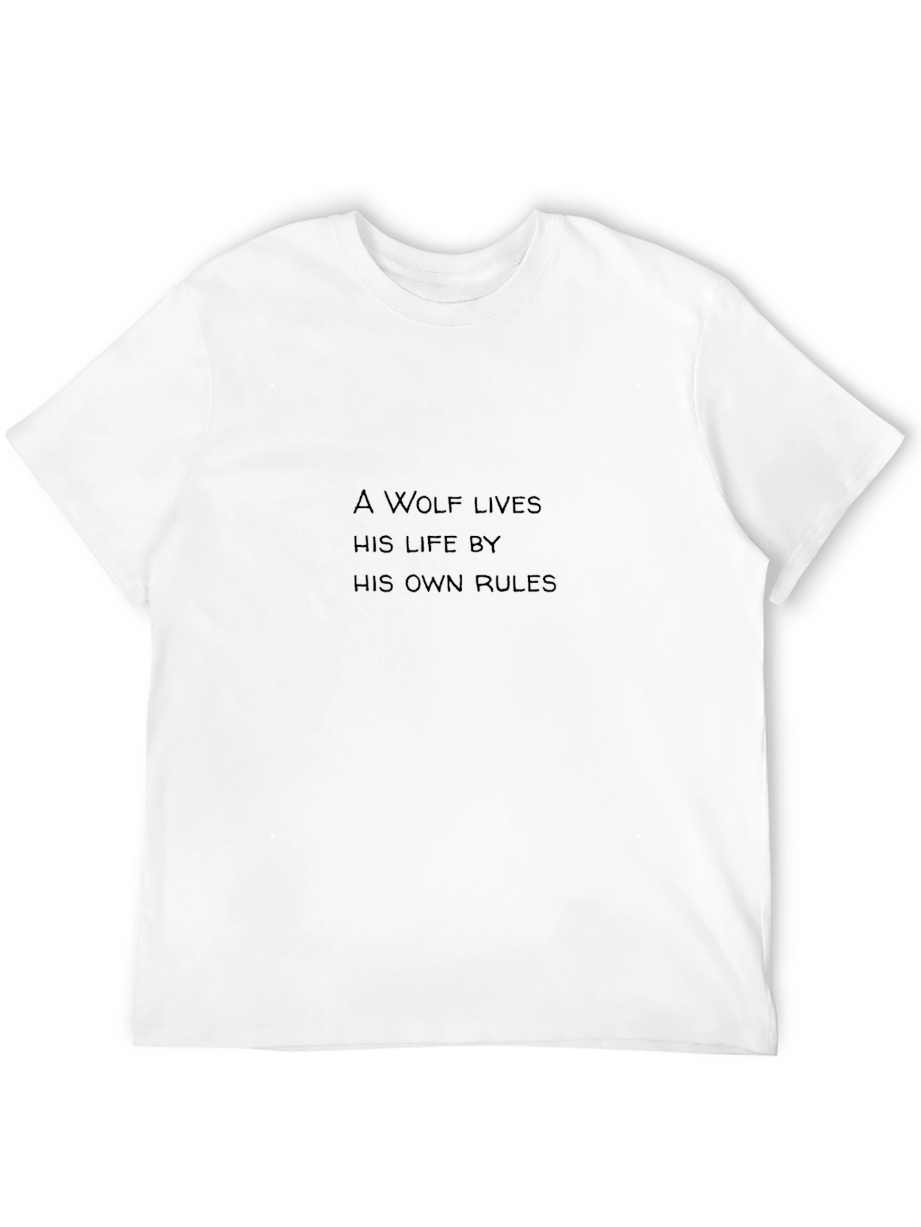 Wolf Rules Black T-Shirt - Live Your Way!