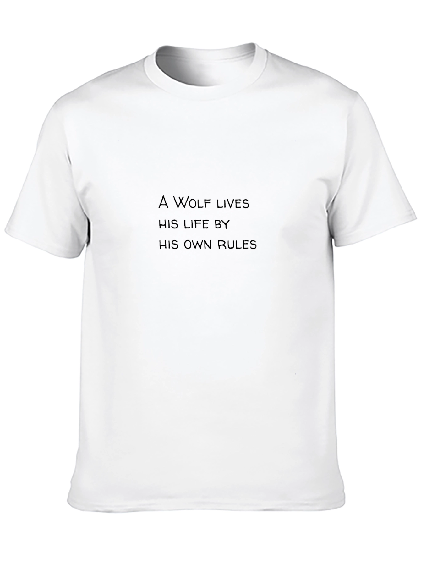 Wolf Rules Black T-Shirt - Live Your Way!
