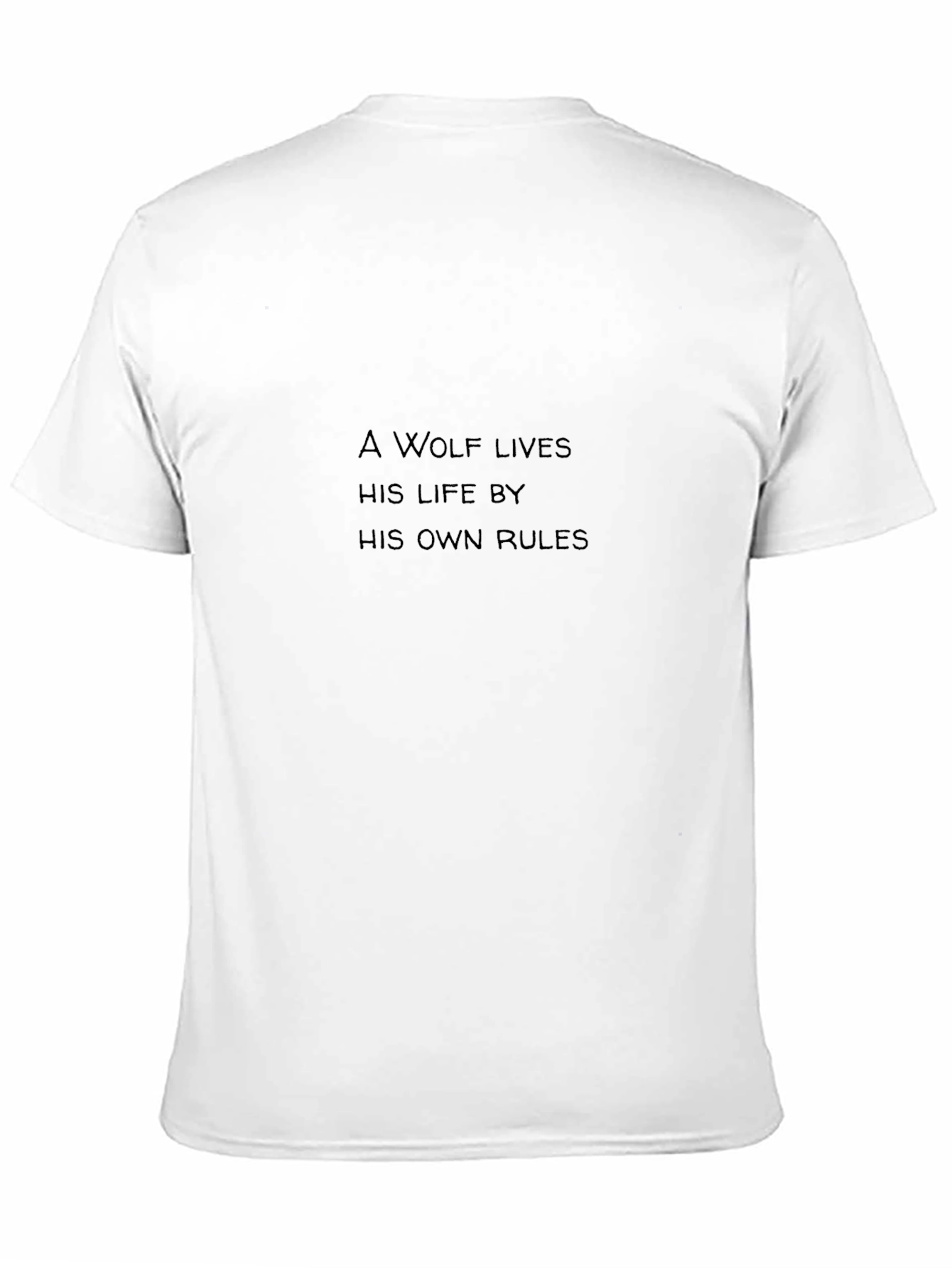 Wolf Rules Black T-Shirt - Live Your Way!