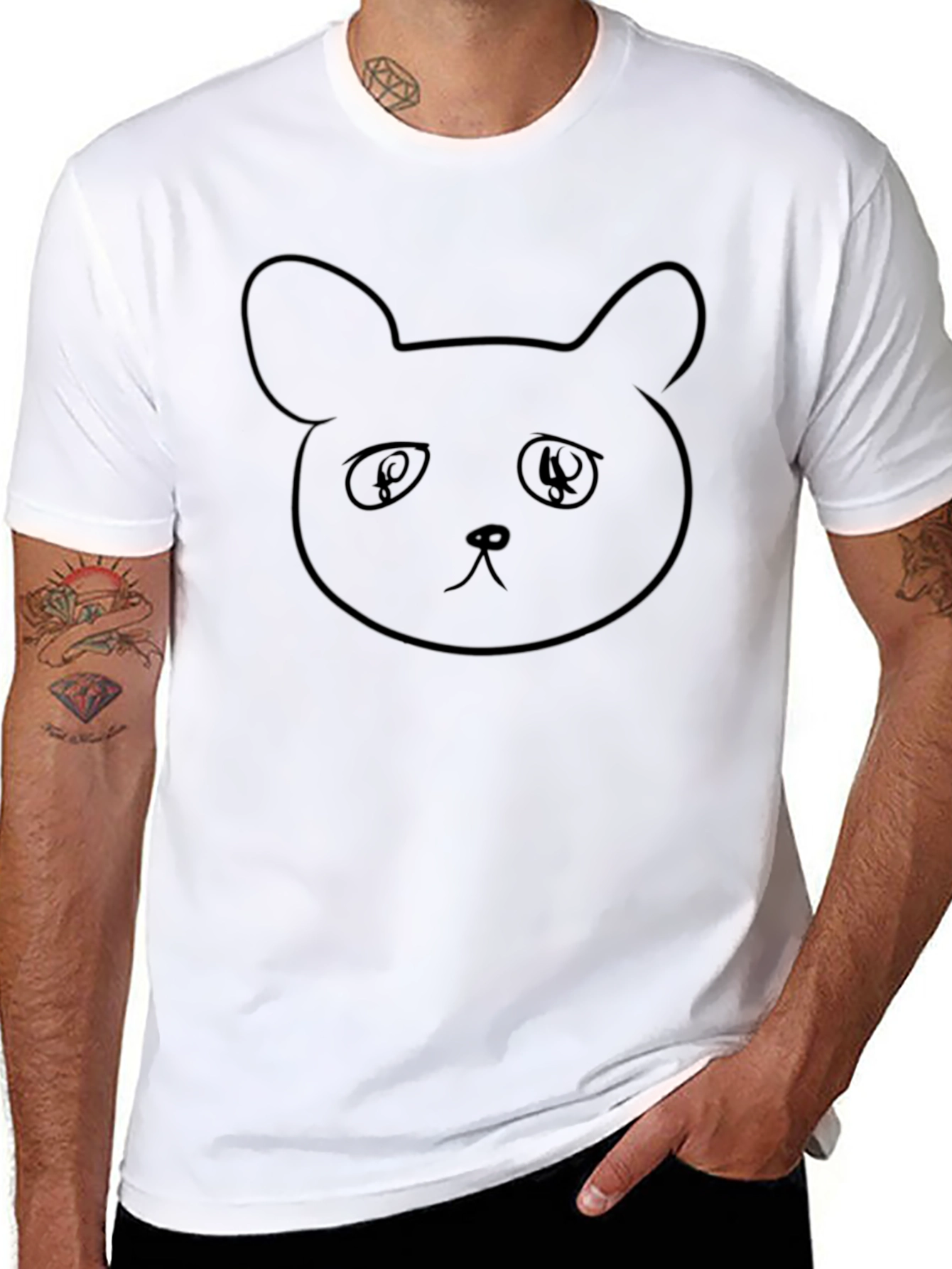Bear Graphic Black T-Shirt