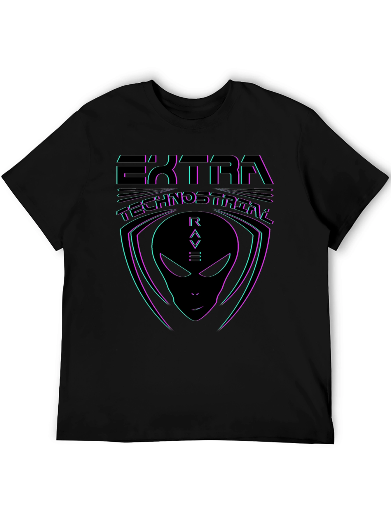 Extra Rave Alien Graphic T-Shirt