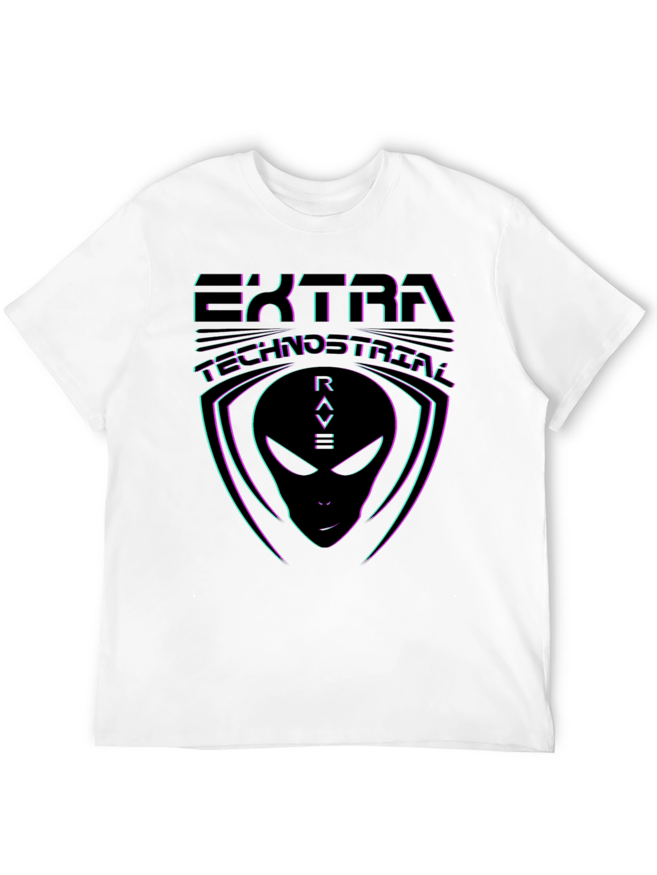 Extra Rave Alien Graphic T-Shirt