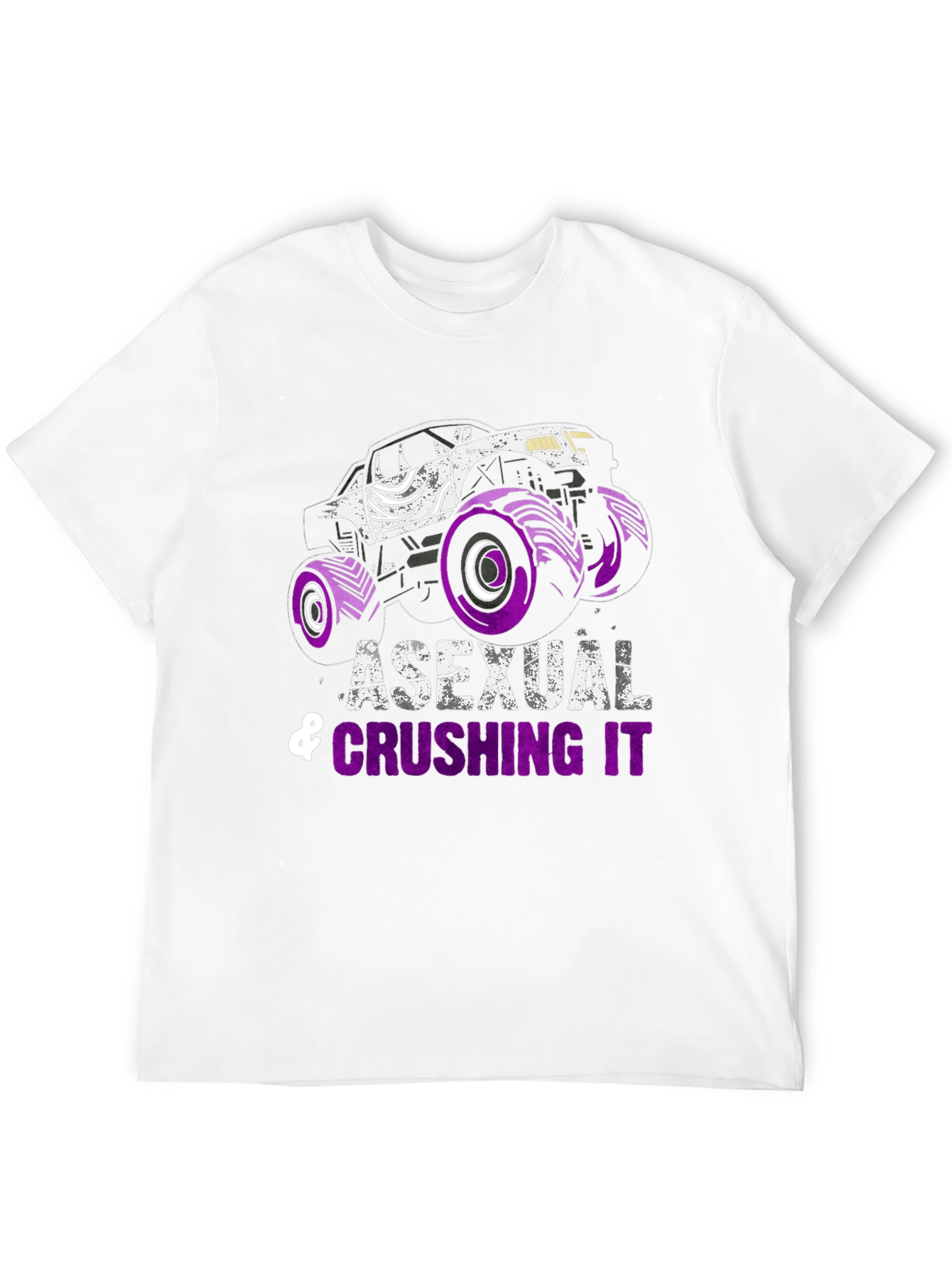 Asexual Crushing It Monster Truck T-Shirt