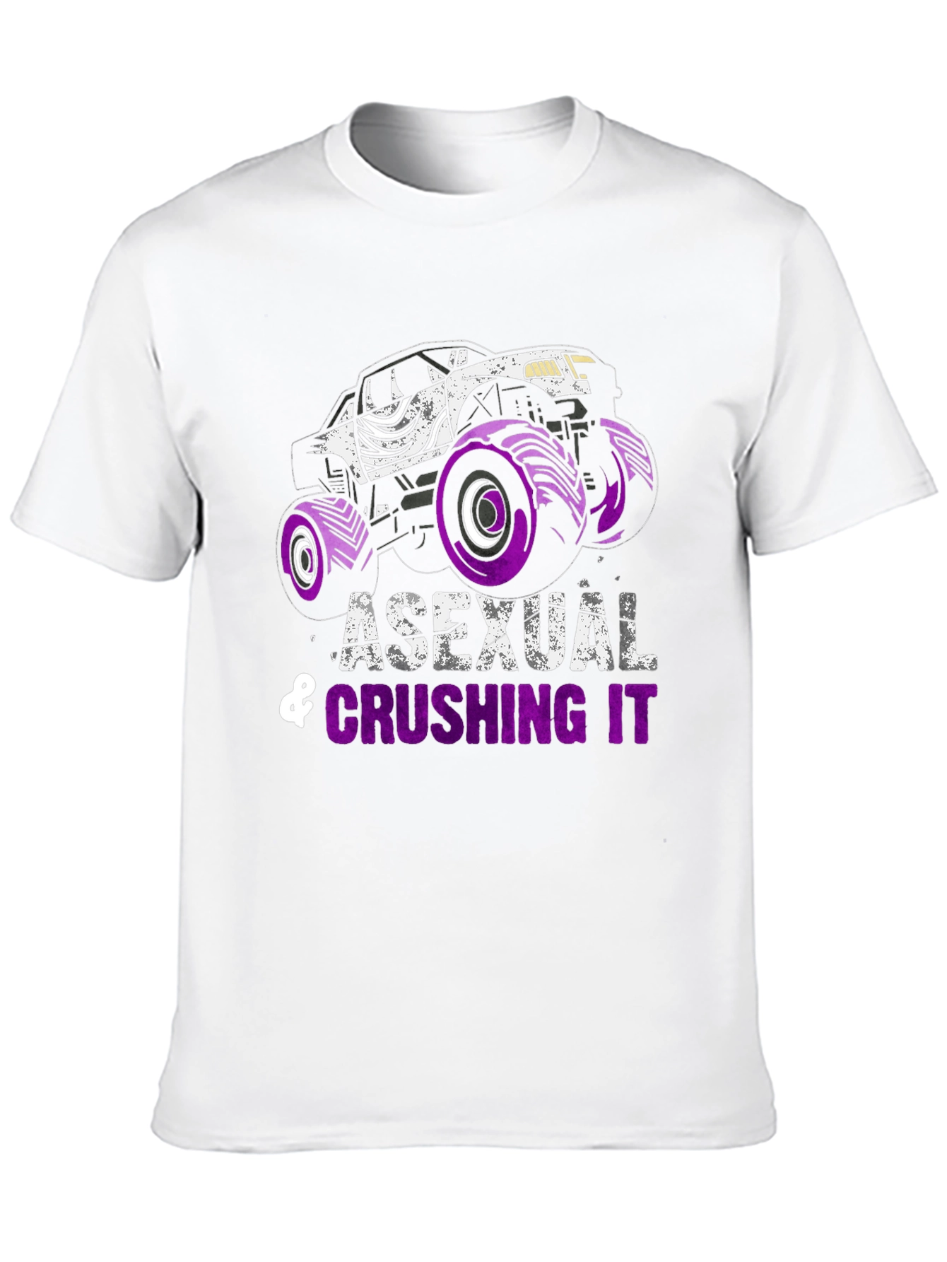 Asexual Crushing It Monster Truck T-Shirt