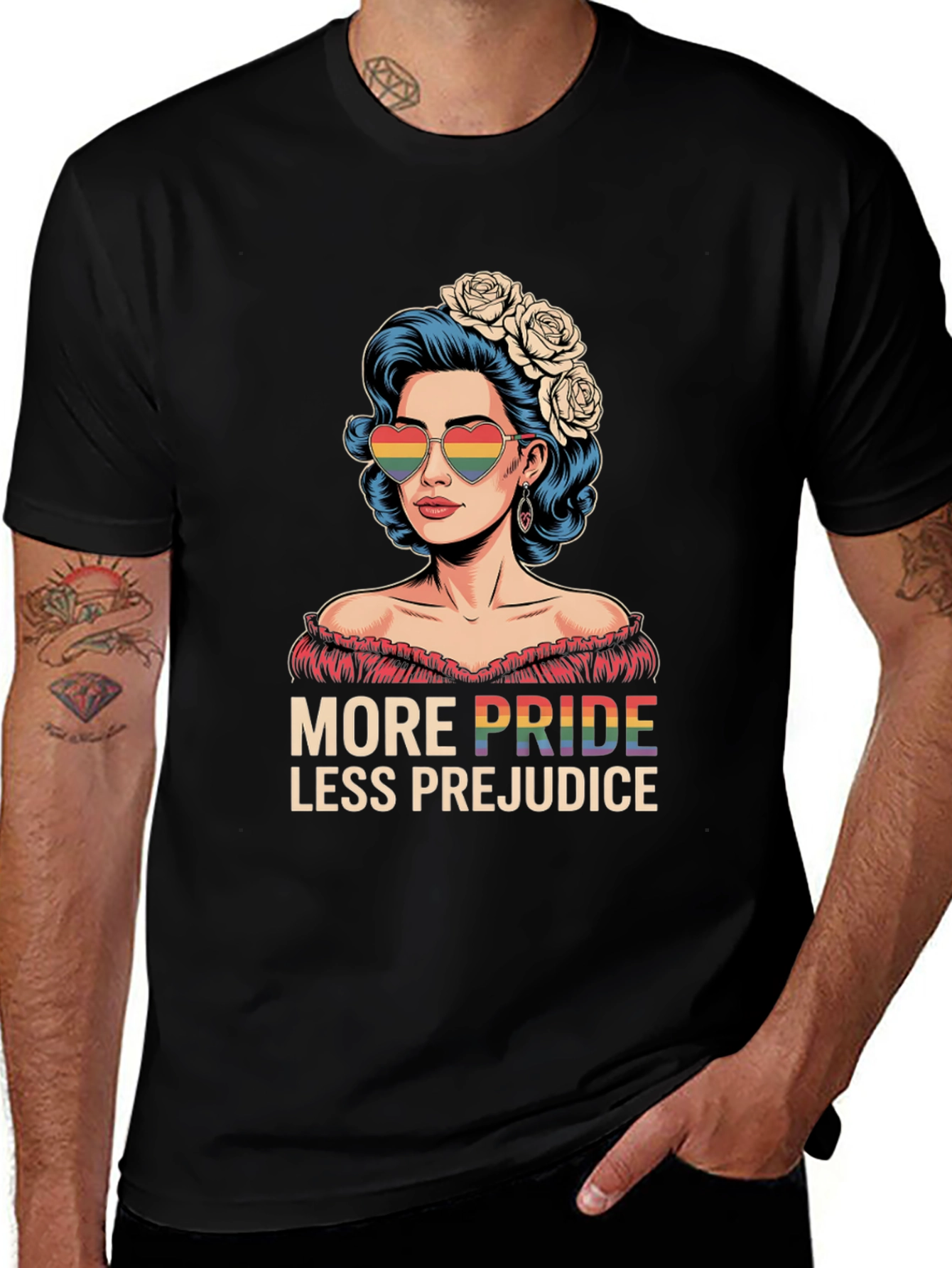 Pride T-Shirt: More Pride Less Prejudice