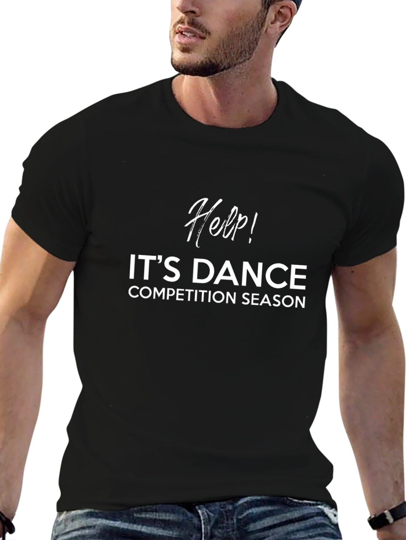 Dance Competition Season Tee - Help! Black Shirt