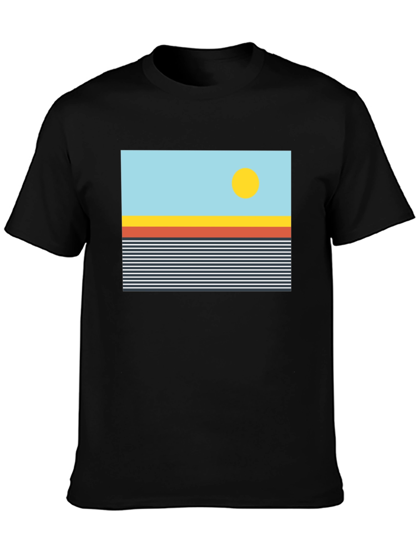 Retro Sunset Graphic T-Shirt - Stylish Casual Tee