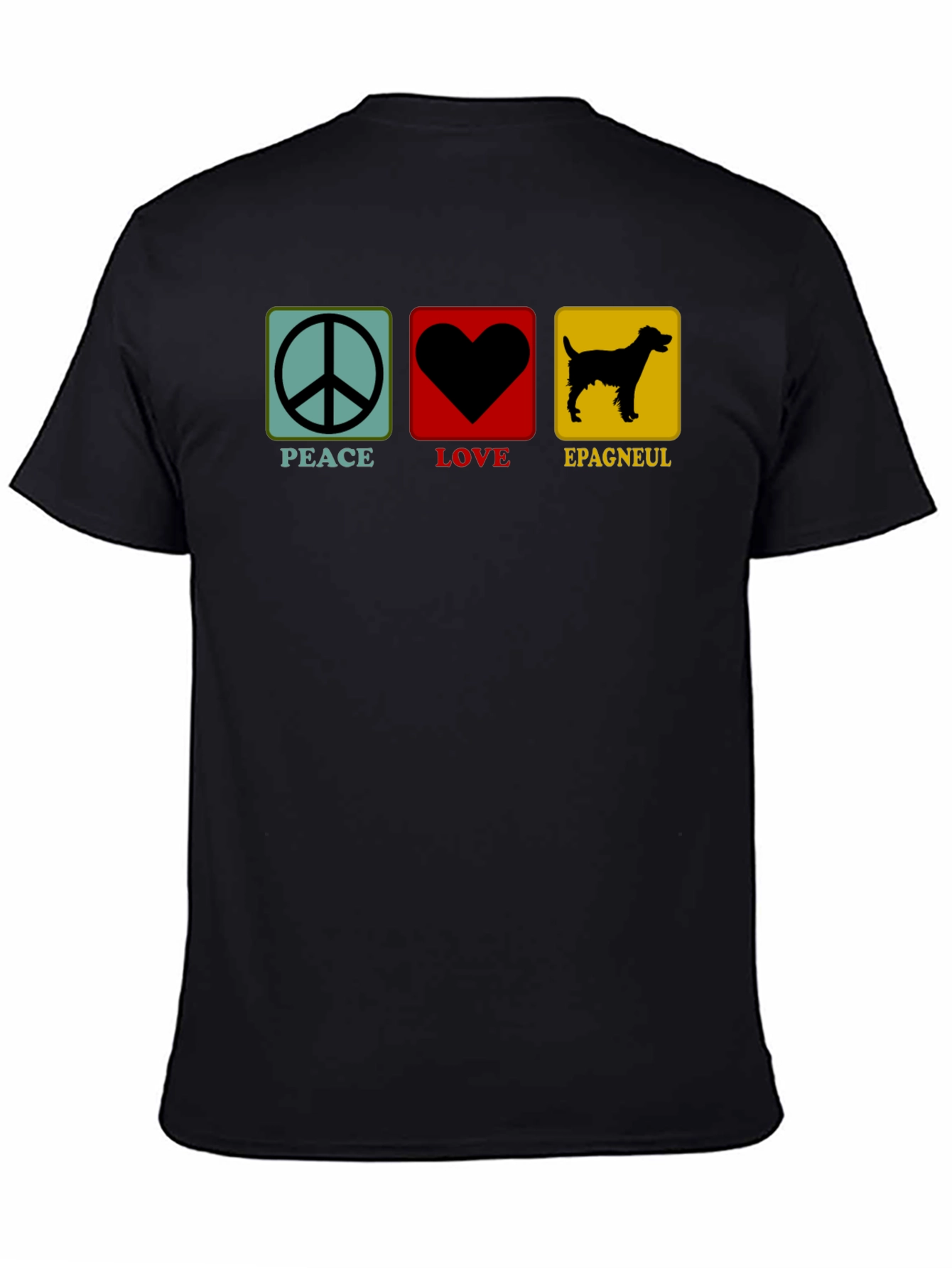 Peace Love Epagneul Dog T-Shirt
